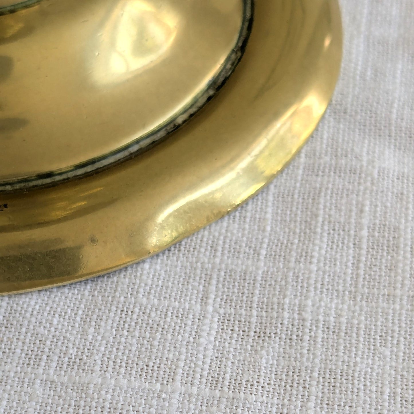 Antique Spiral Brass Candlesticks