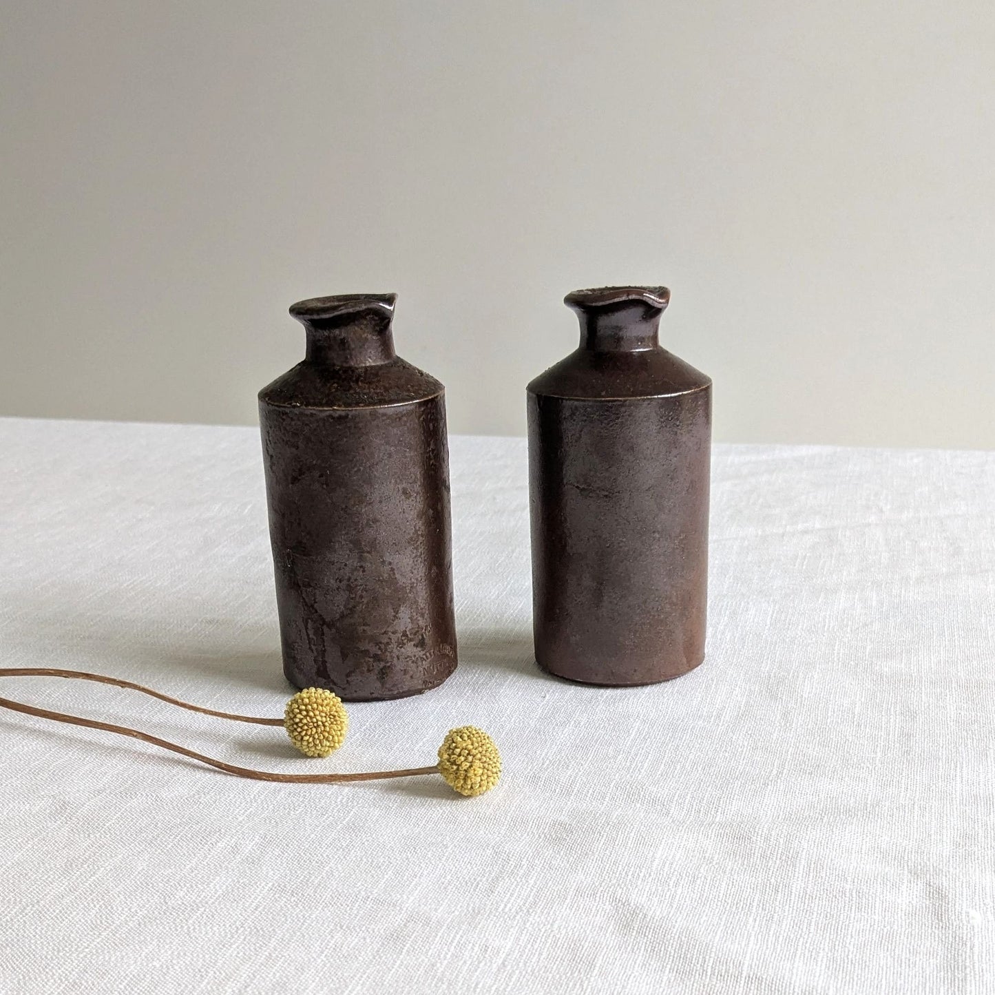 Antique Pouring Bottle Pair