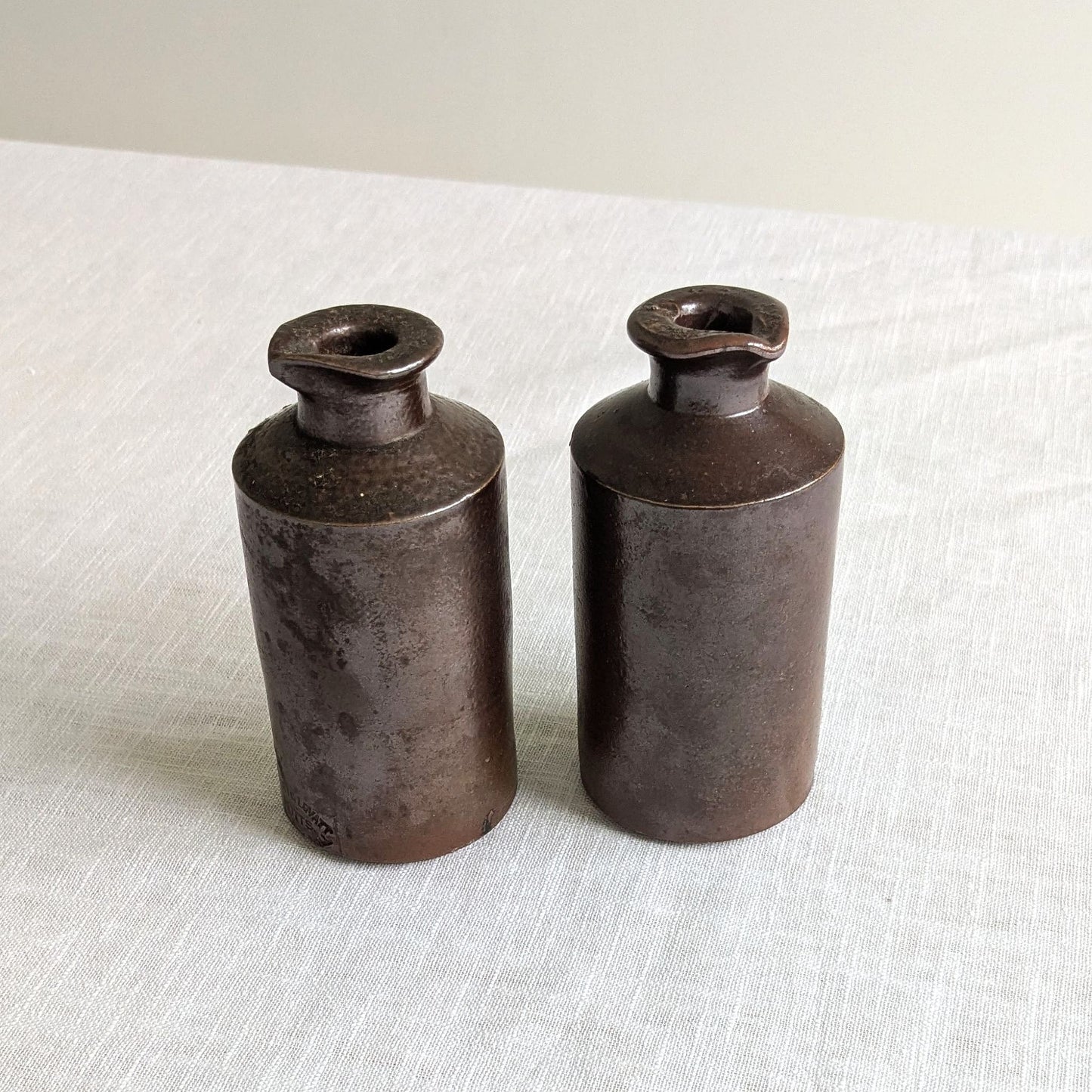 Antique Pouring Bottle Pair