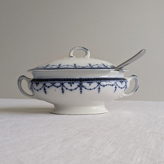 Antique Blue & White Tureen