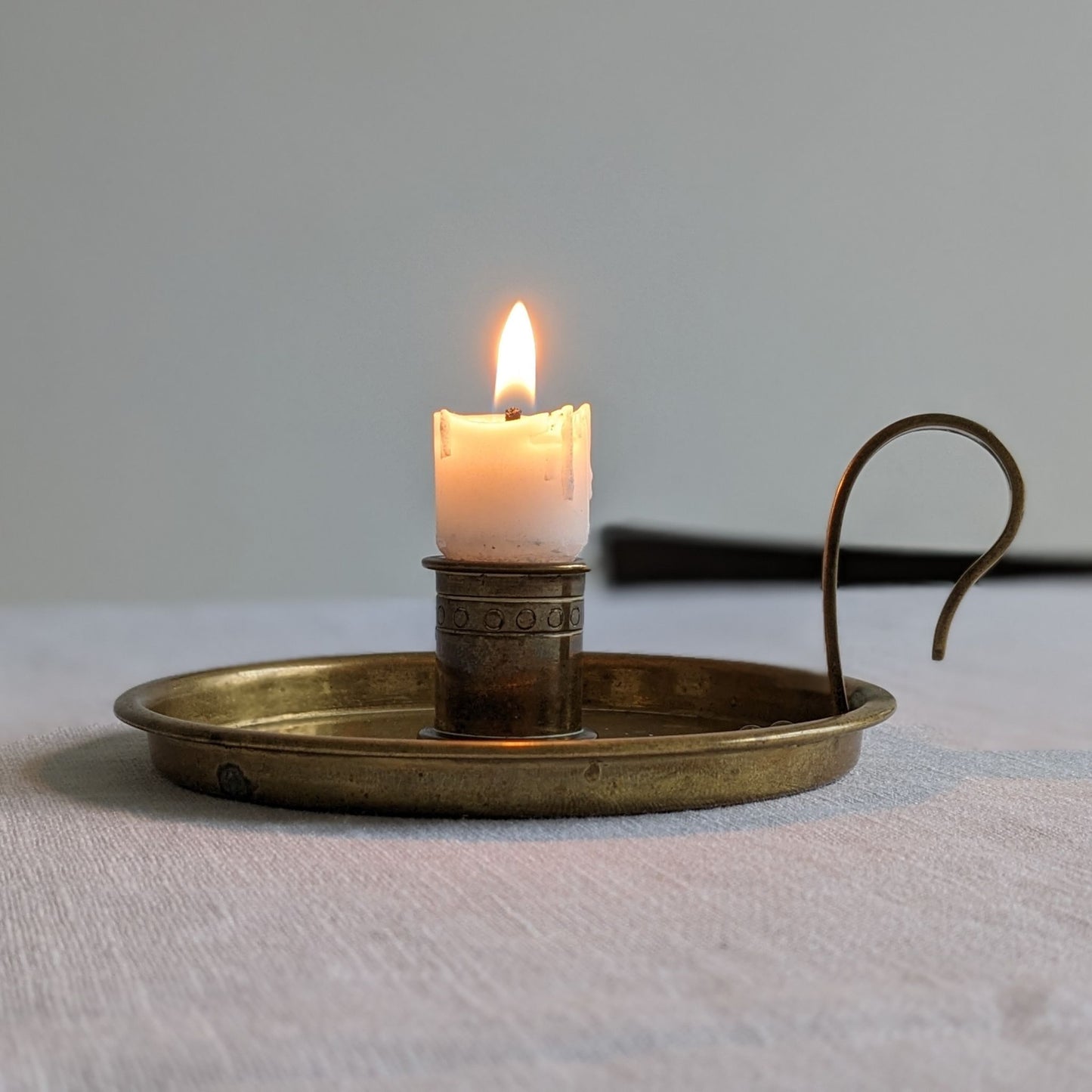 Arts & Crafts Brass Chamberstick