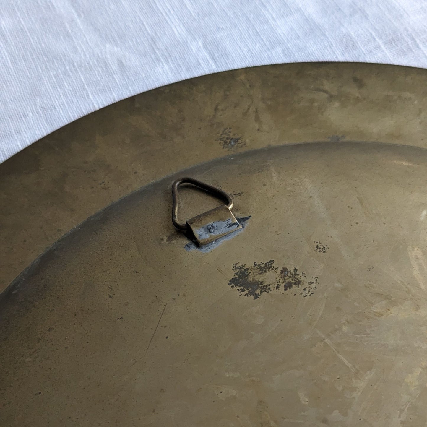 Brass & Enamel Wall Plate