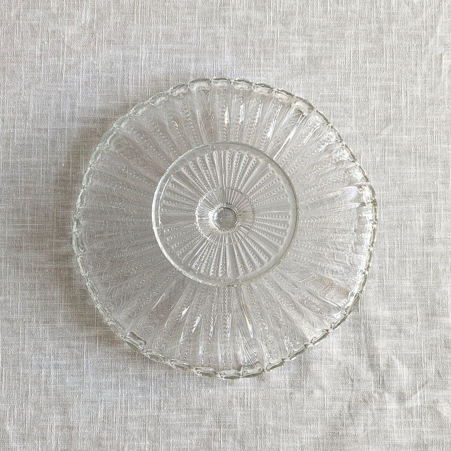 Antique Glass Cake Stand