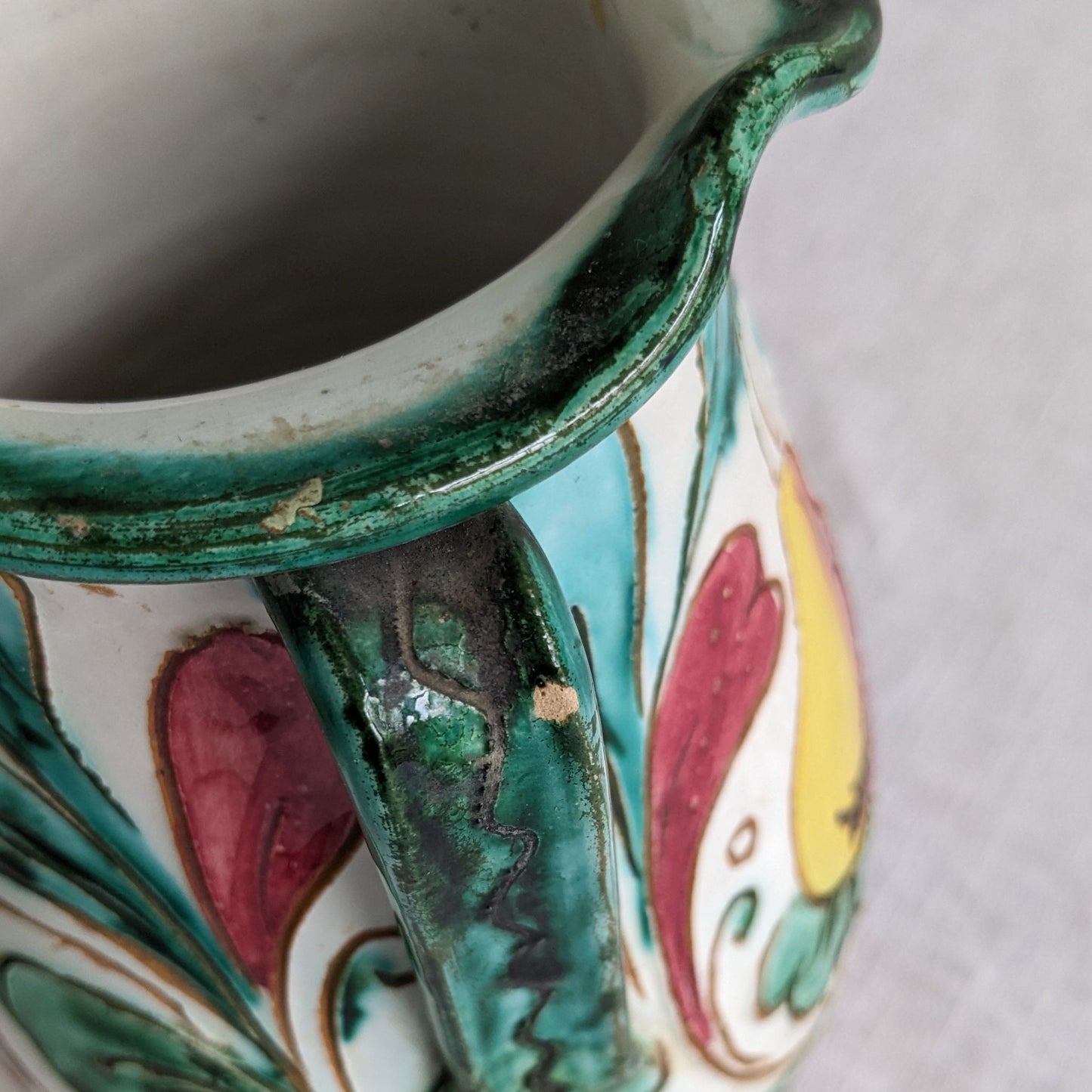 Italian Scraffito Vase