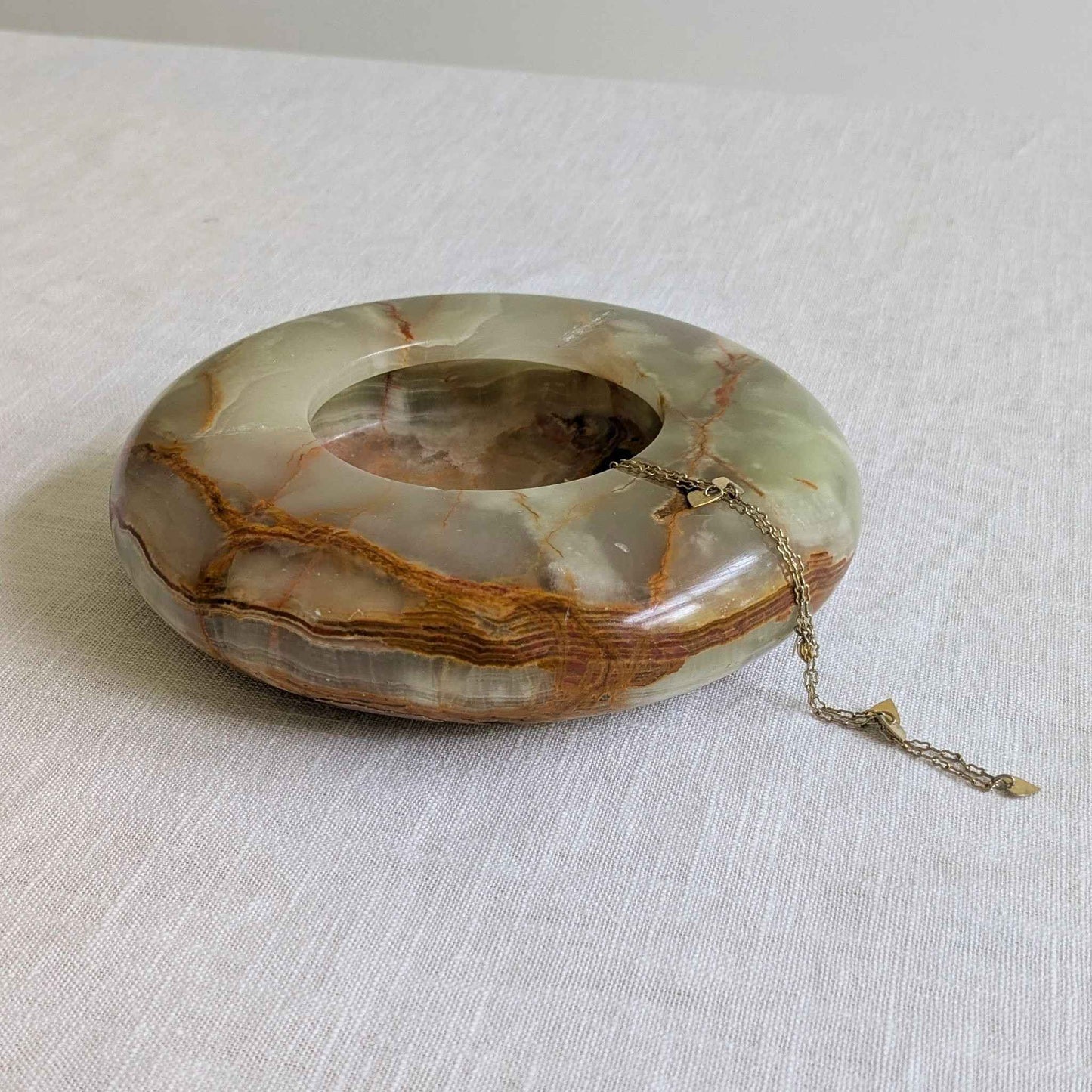 Mid Century Large Onyx Ashtray