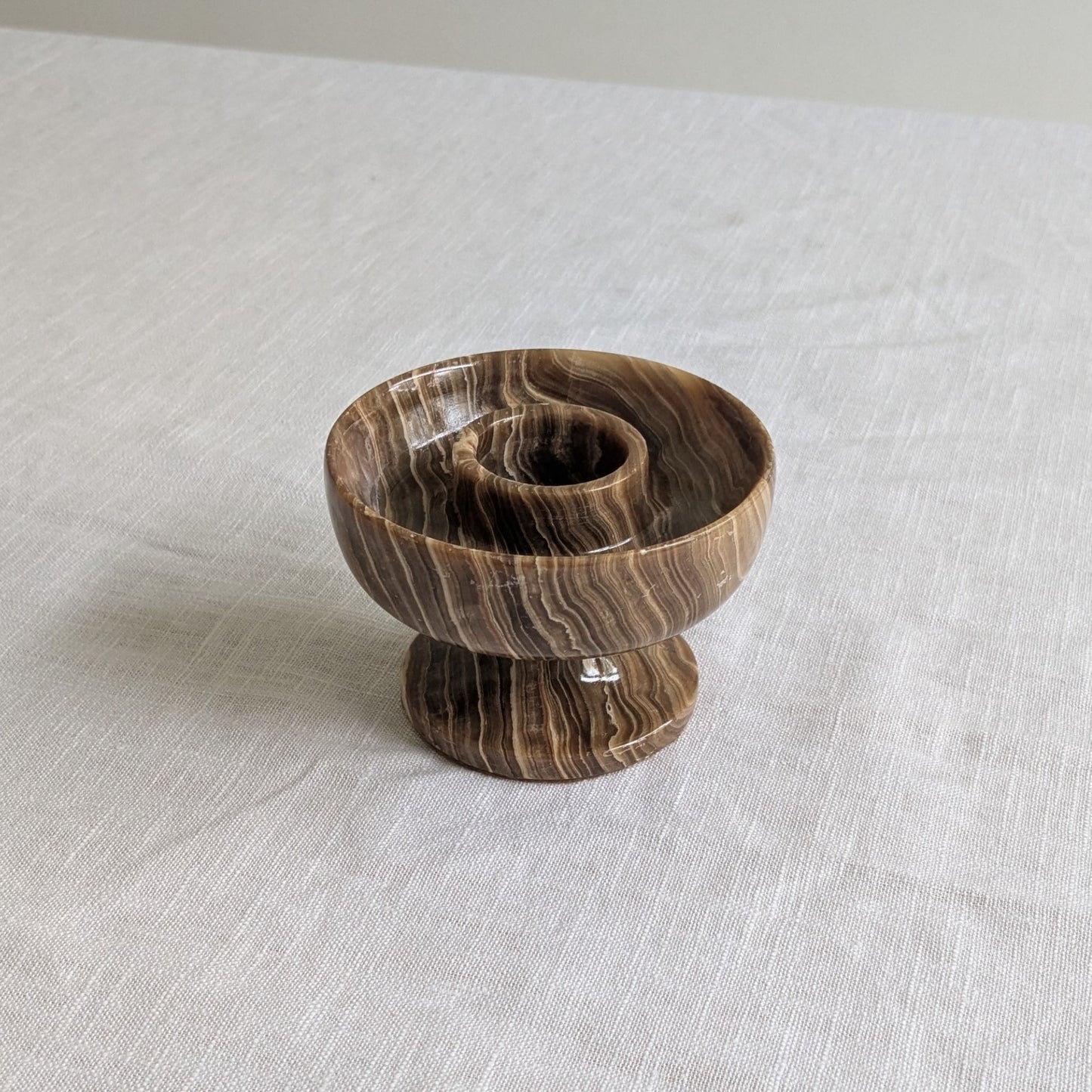 Onyx Pedestal Candle Holder