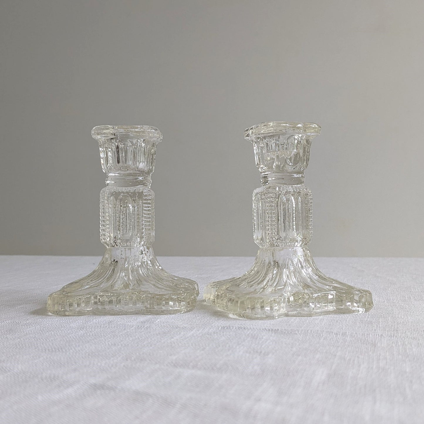 Scalloped Base Candlesticks
