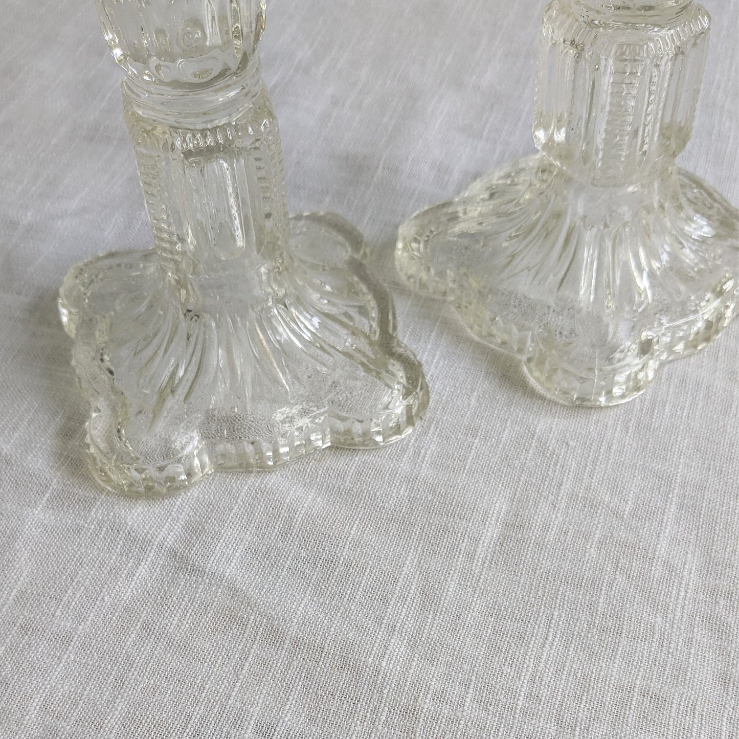 Scalloped Base Candlesticks