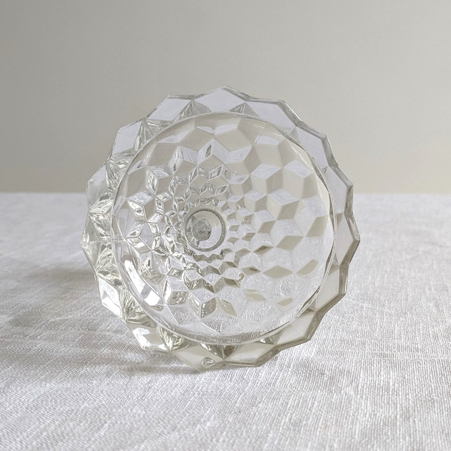 Clear Glass Candlestick