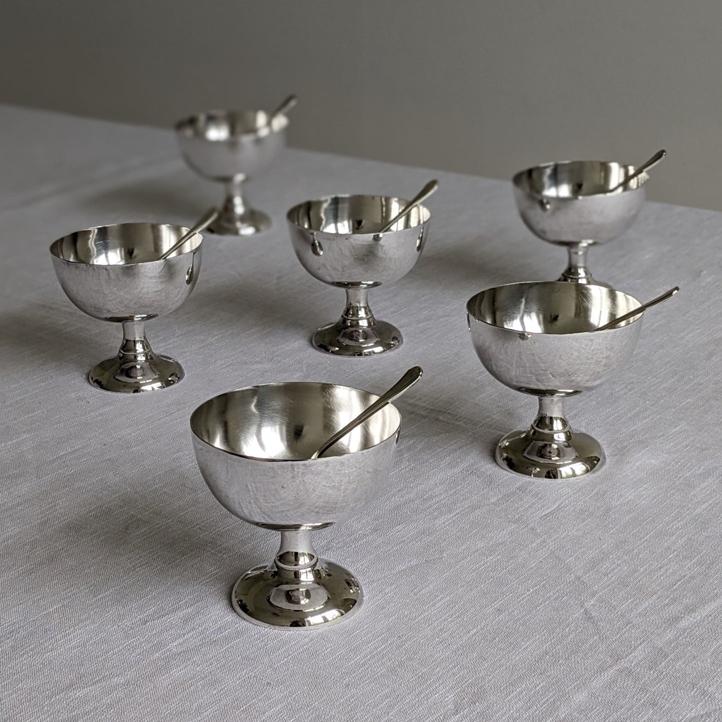 Metal Ice Cream Bowls