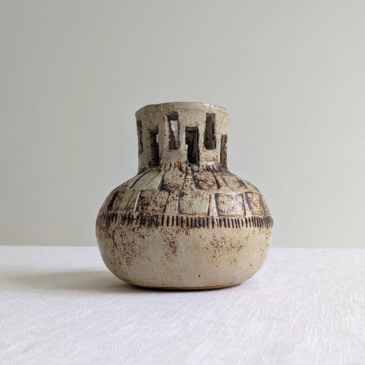 Brutalist Studio Vase
