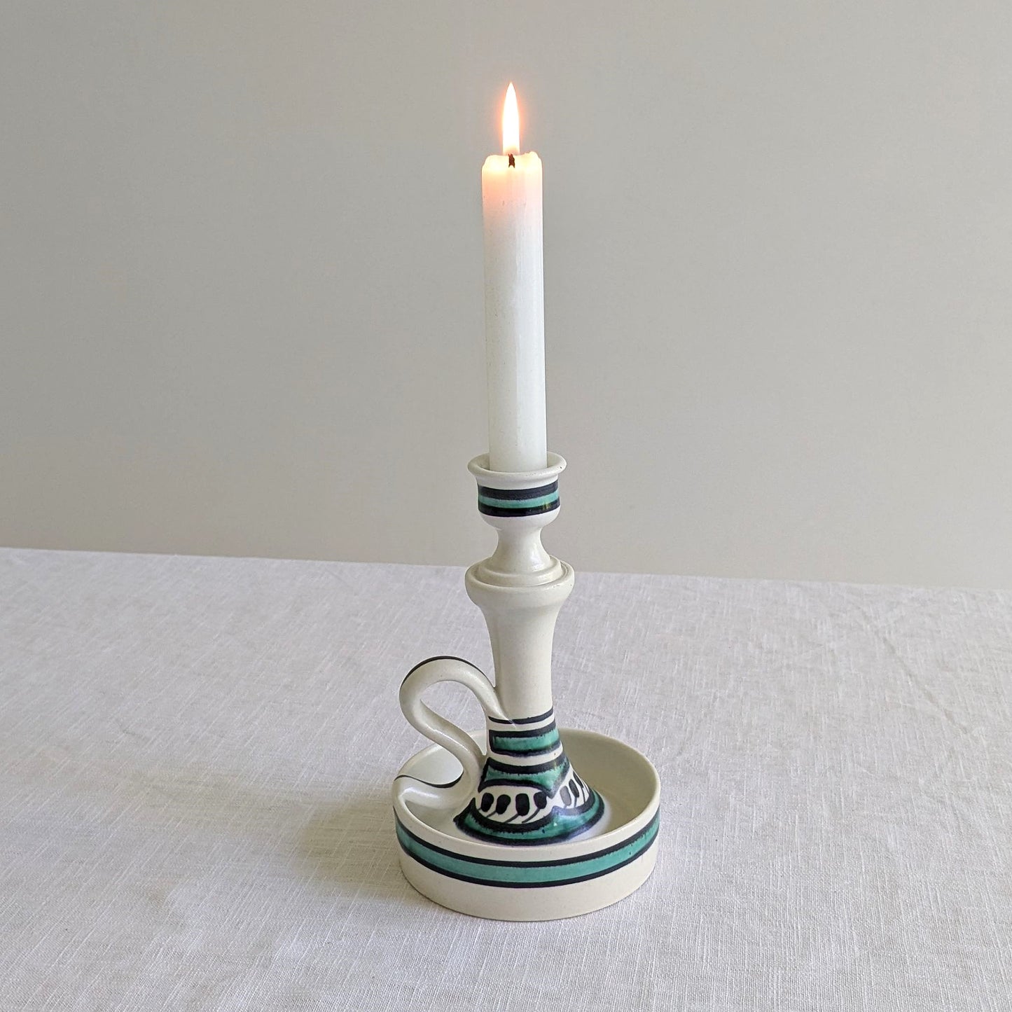 Tall Ceramic Chamberstick