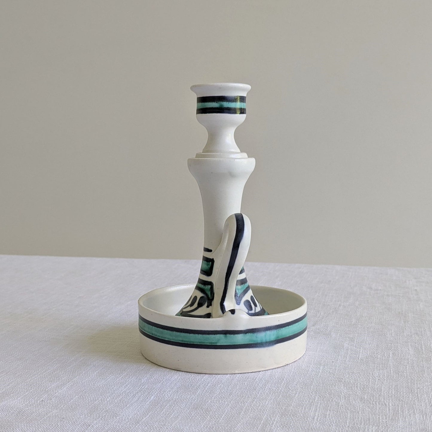 Tall Ceramic Chamberstick