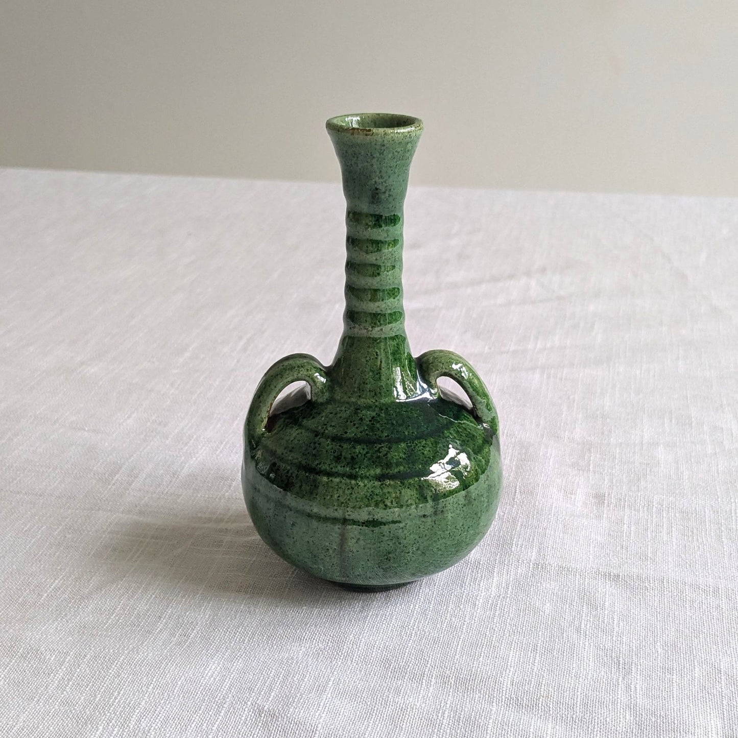 Spanish Green Glaze Vase