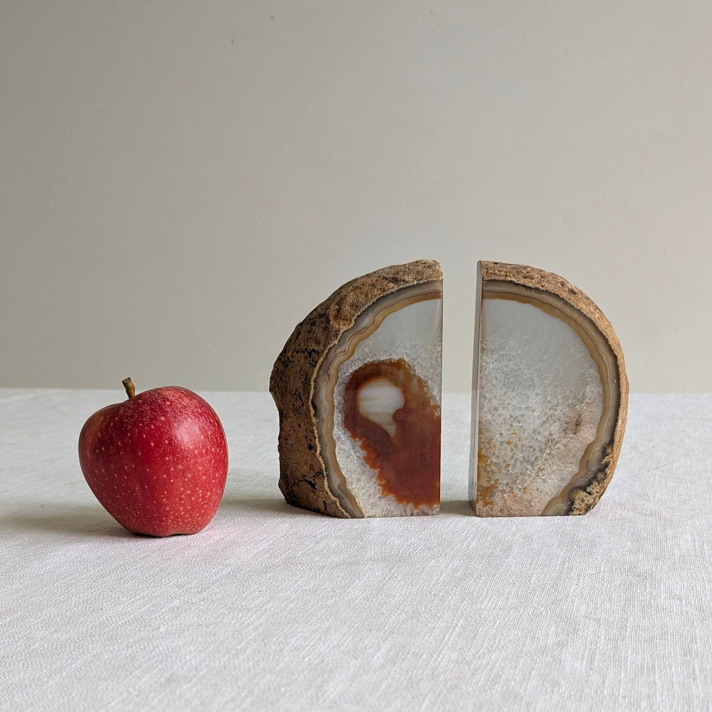 Natural Agate Bookends