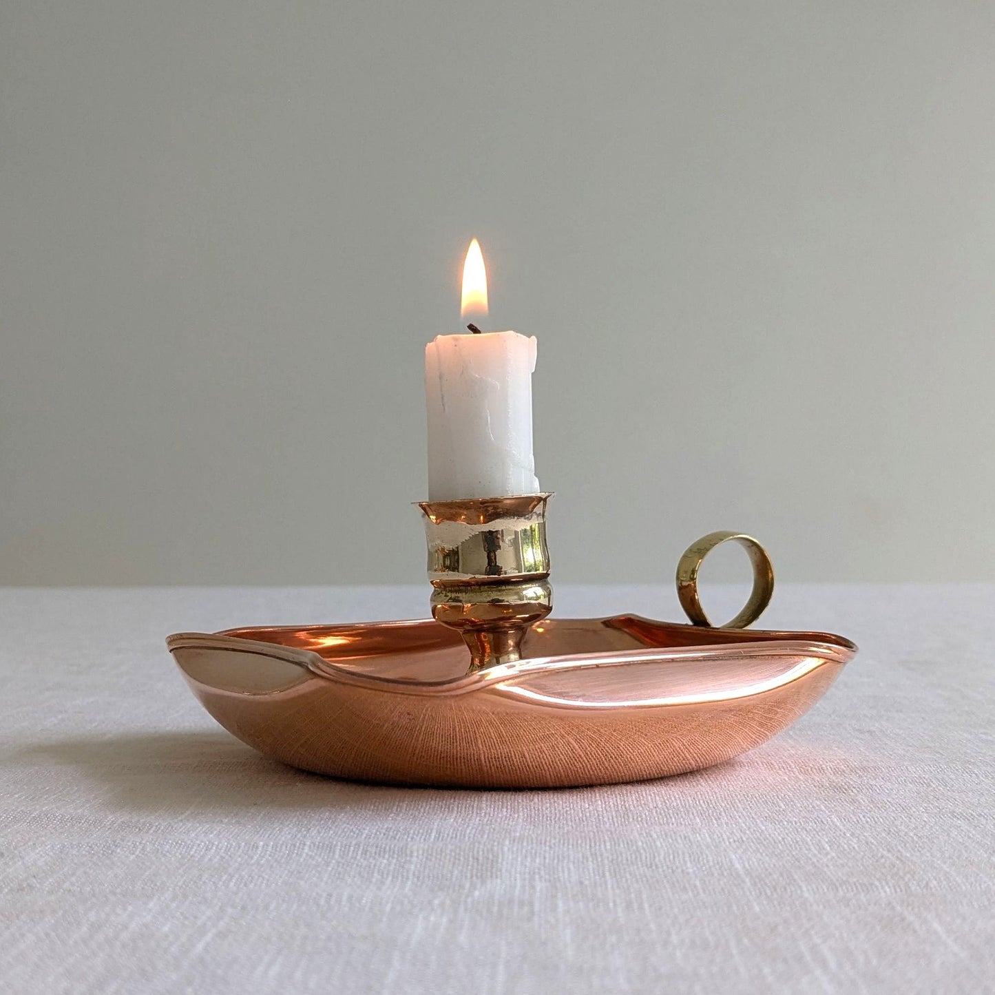 Copper & Brass Candle Holder