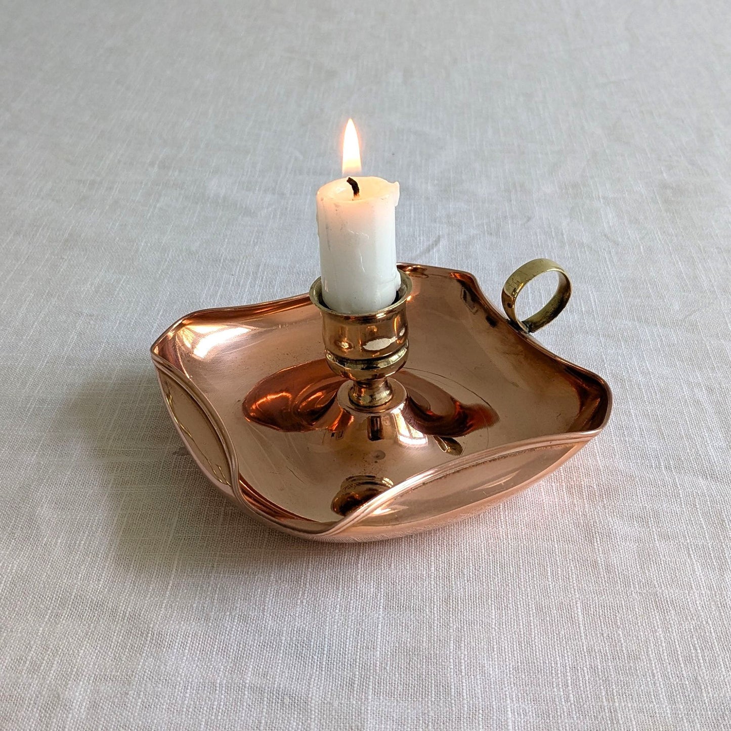 Copper & Brass Candle Holder