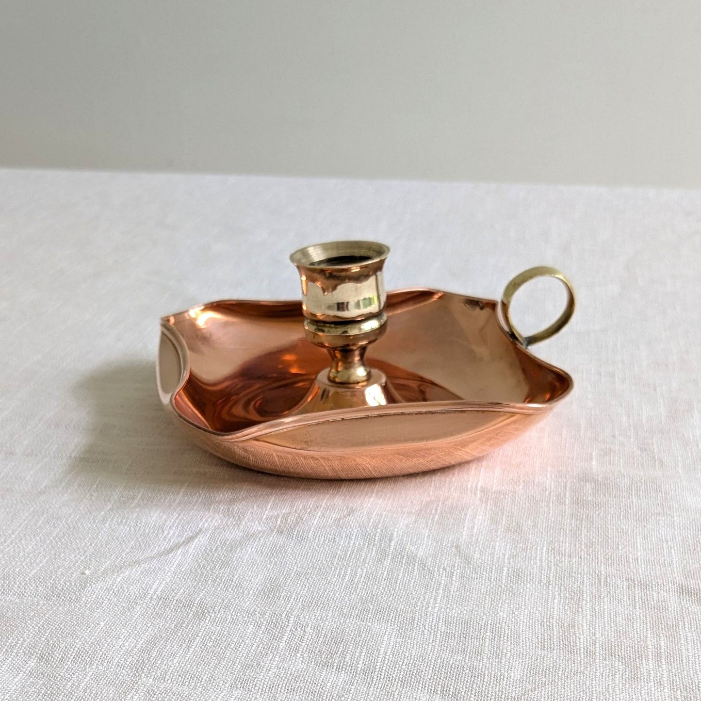 Copper & Brass Candle Holder
