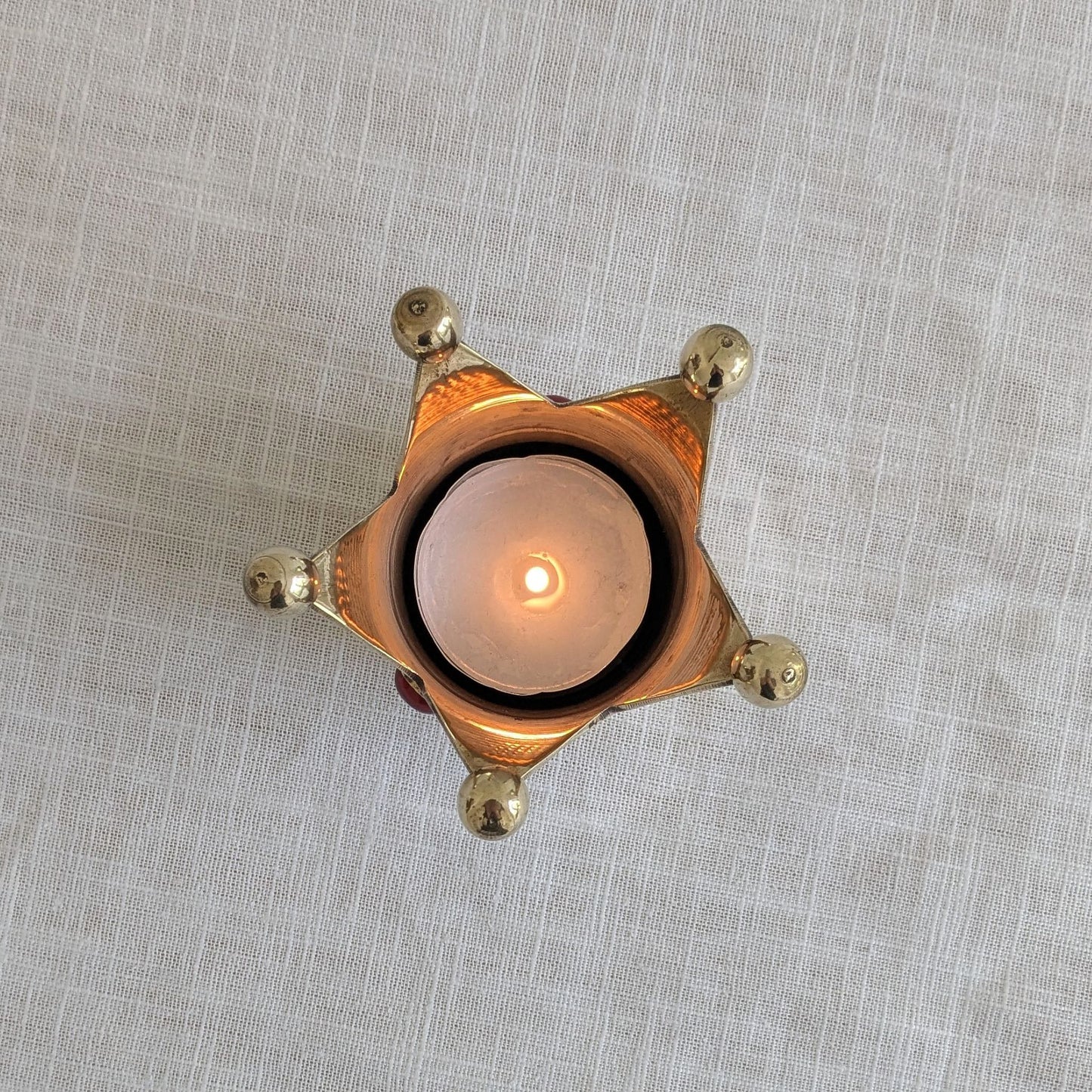 Crown Tealight with Cabochons