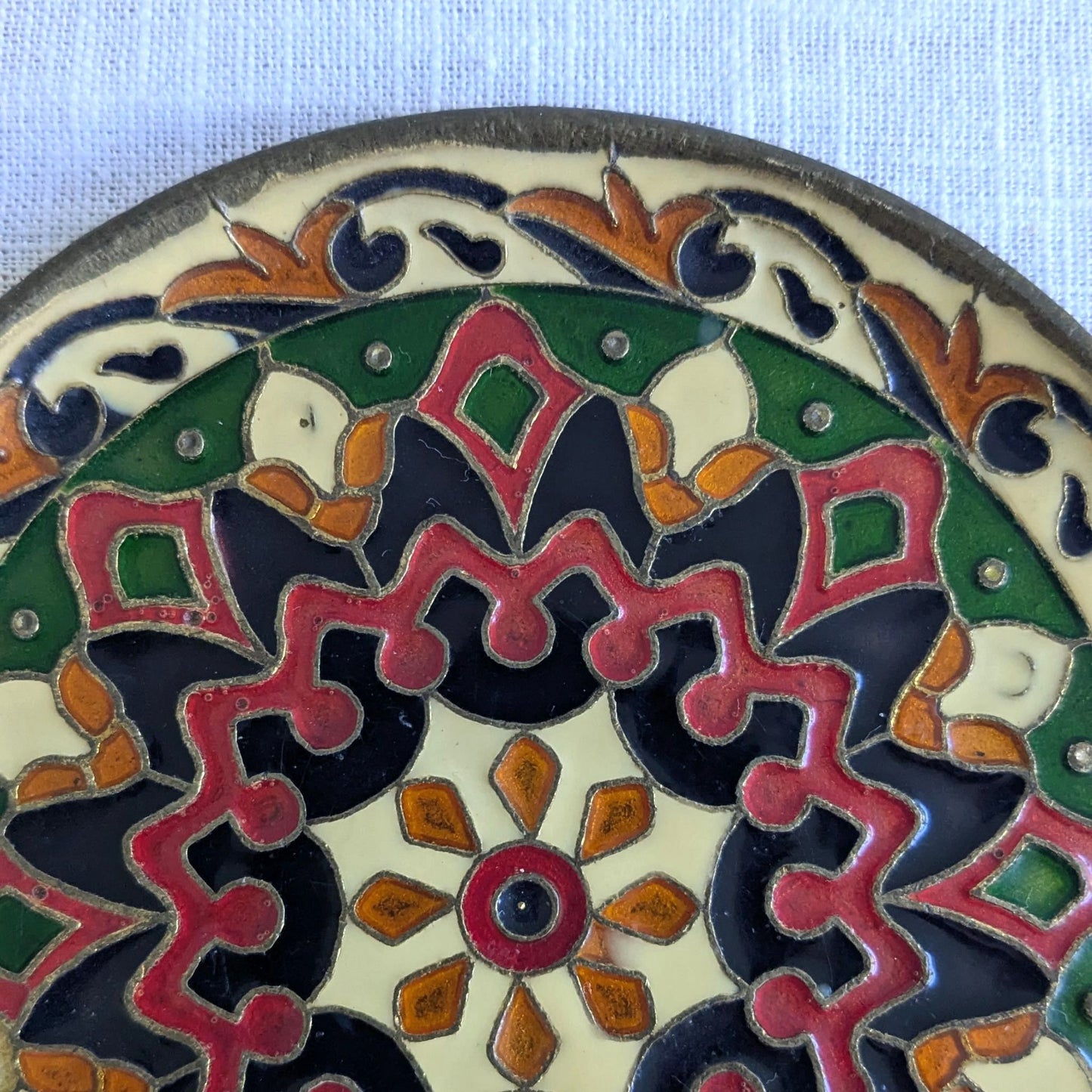 Brass Mandala Plates Pair