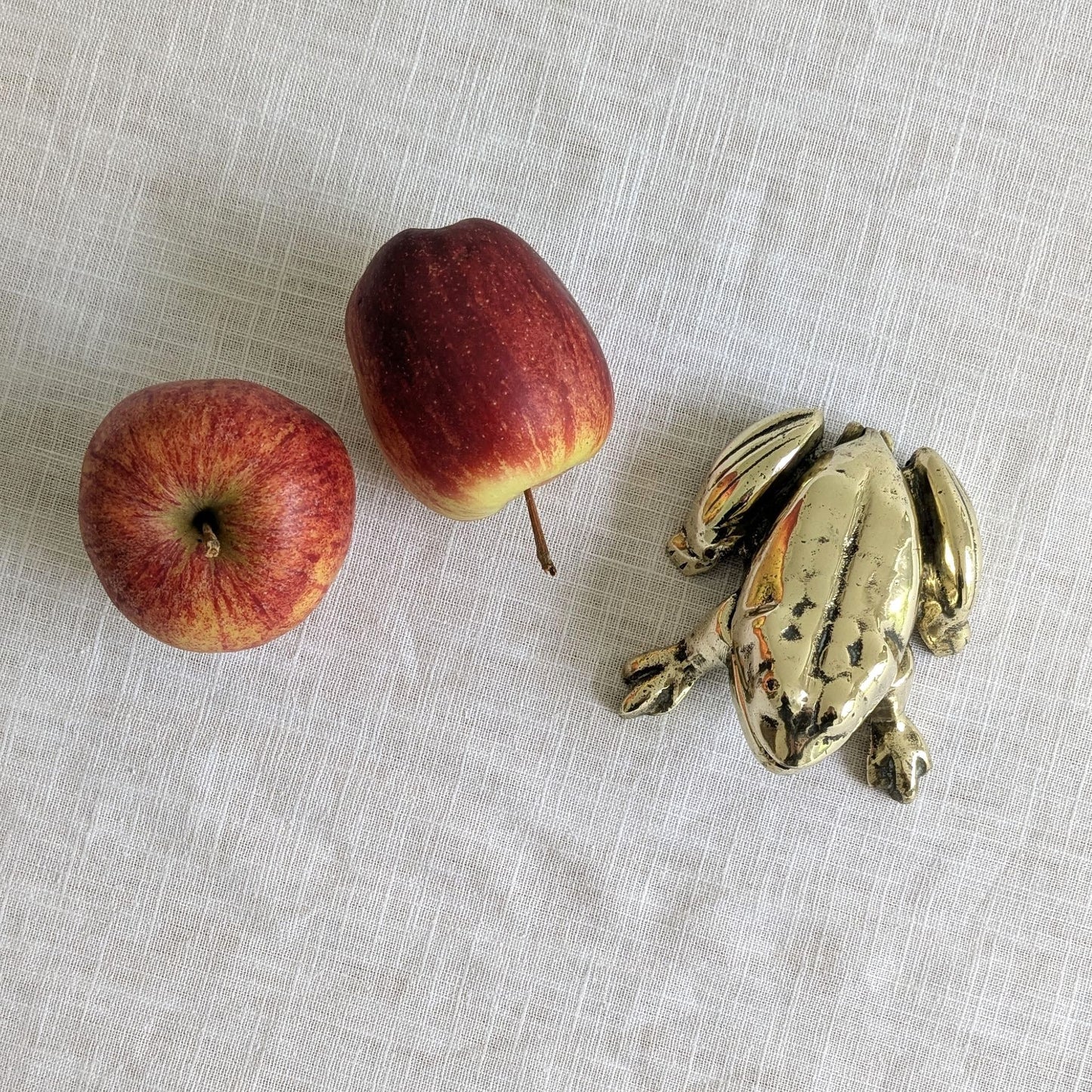 Vintage Brass Frog Ashtray