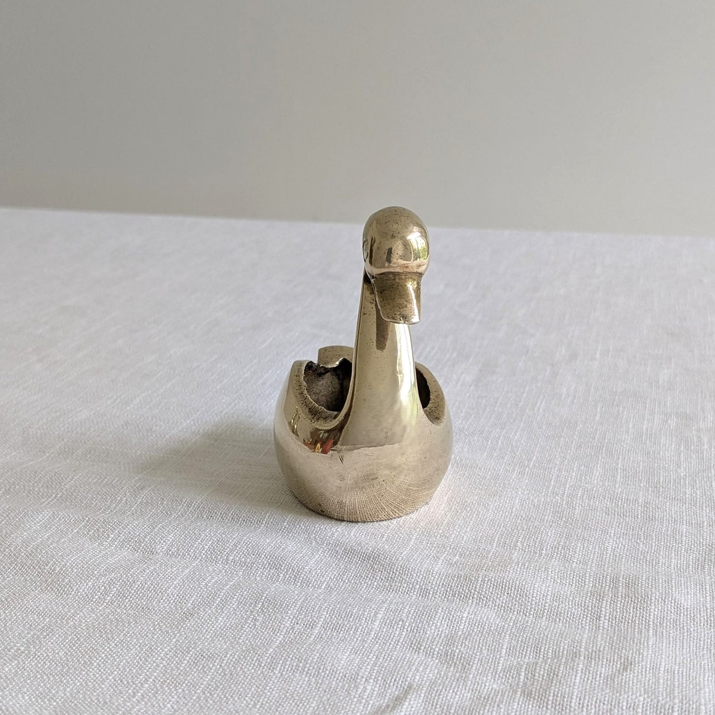 Brass Swan Trinket Dish