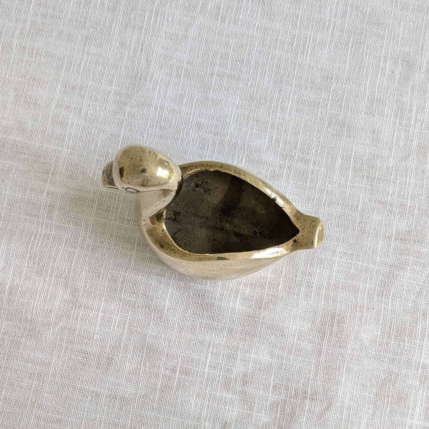 Brass Swan Trinket Dish