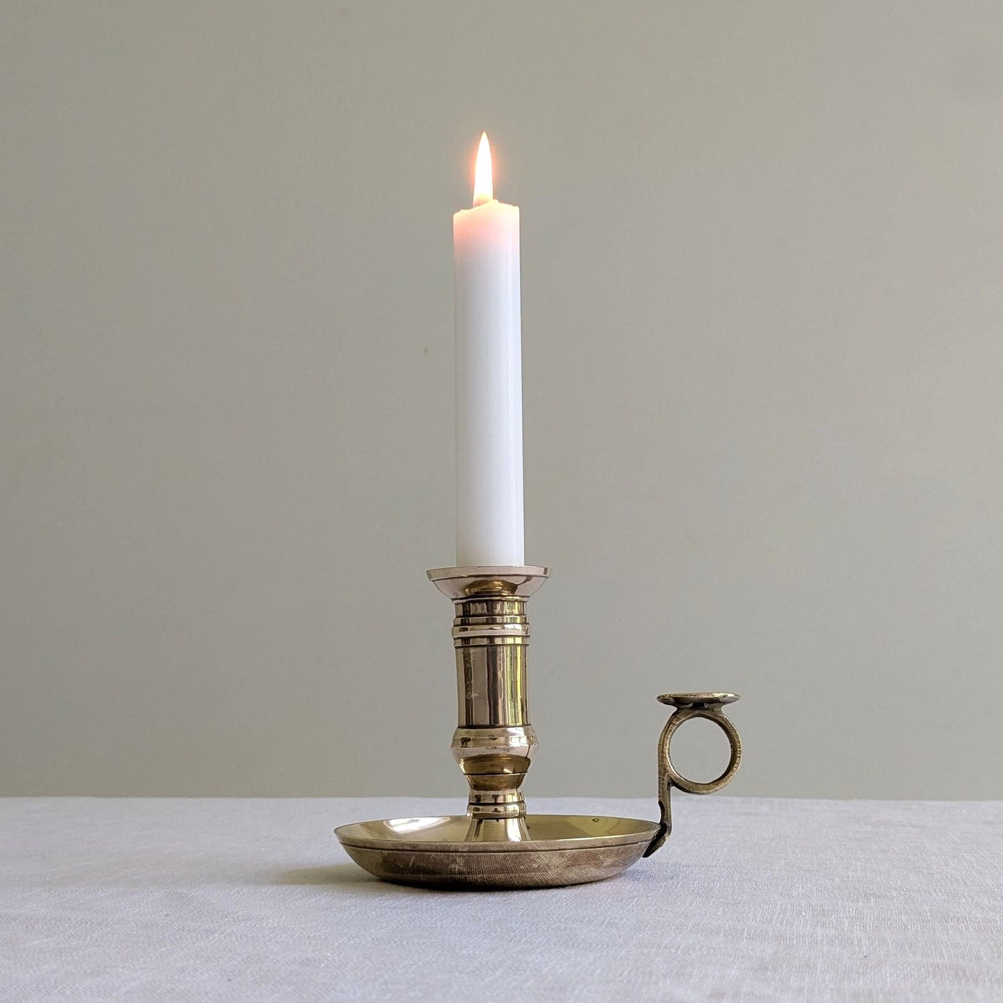 Tall Brass Chamberstick
