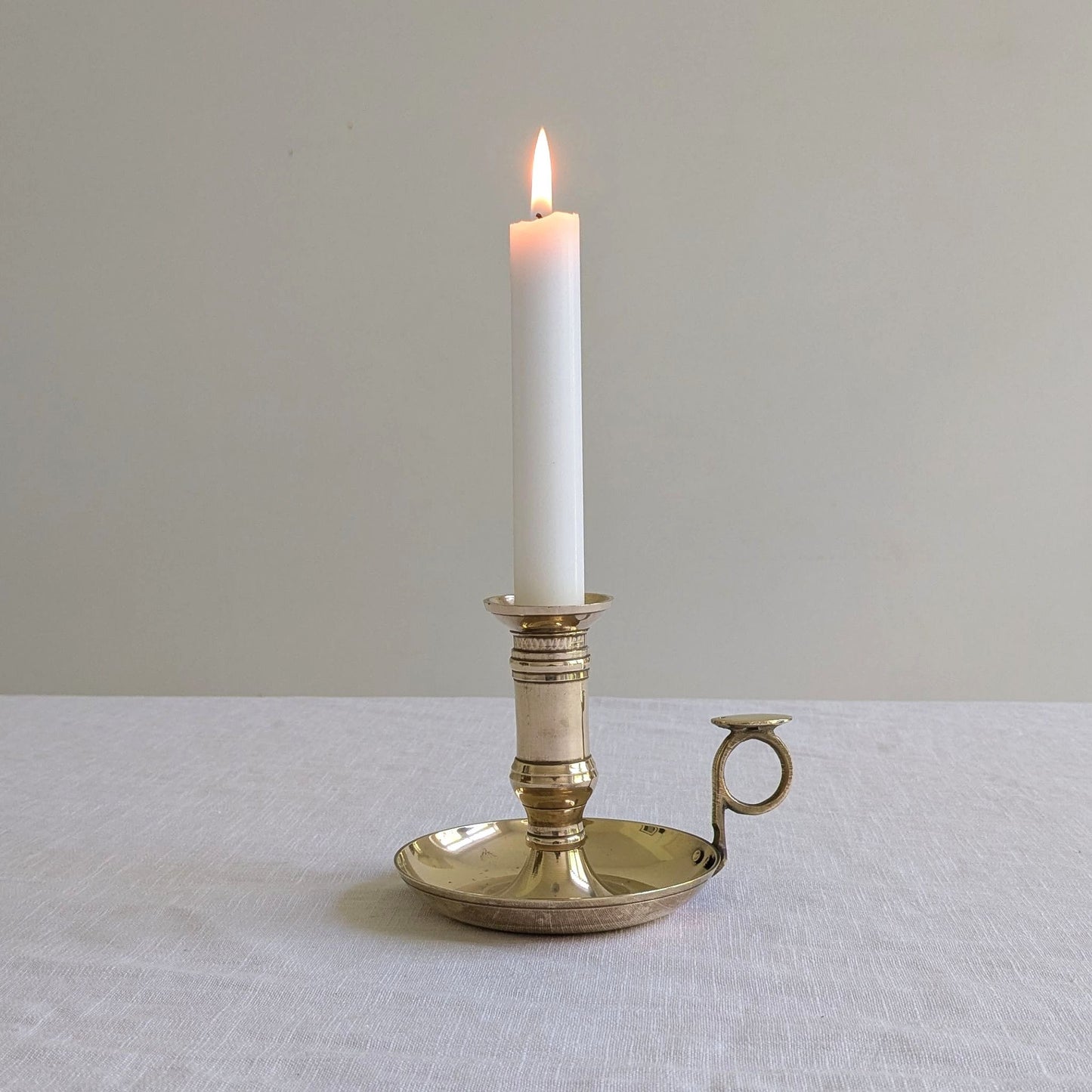 Tall Brass Chamberstick