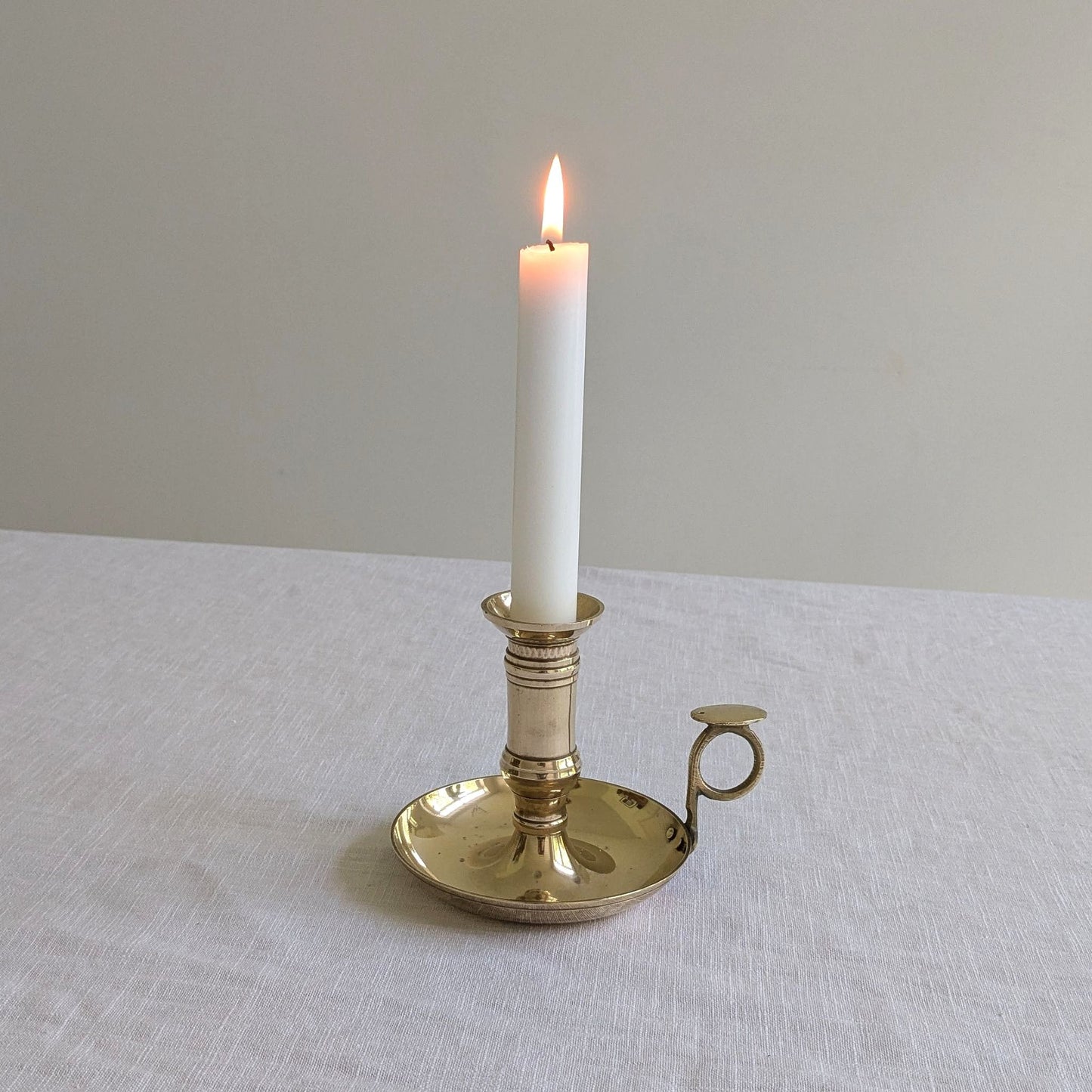 Tall Brass Chamberstick