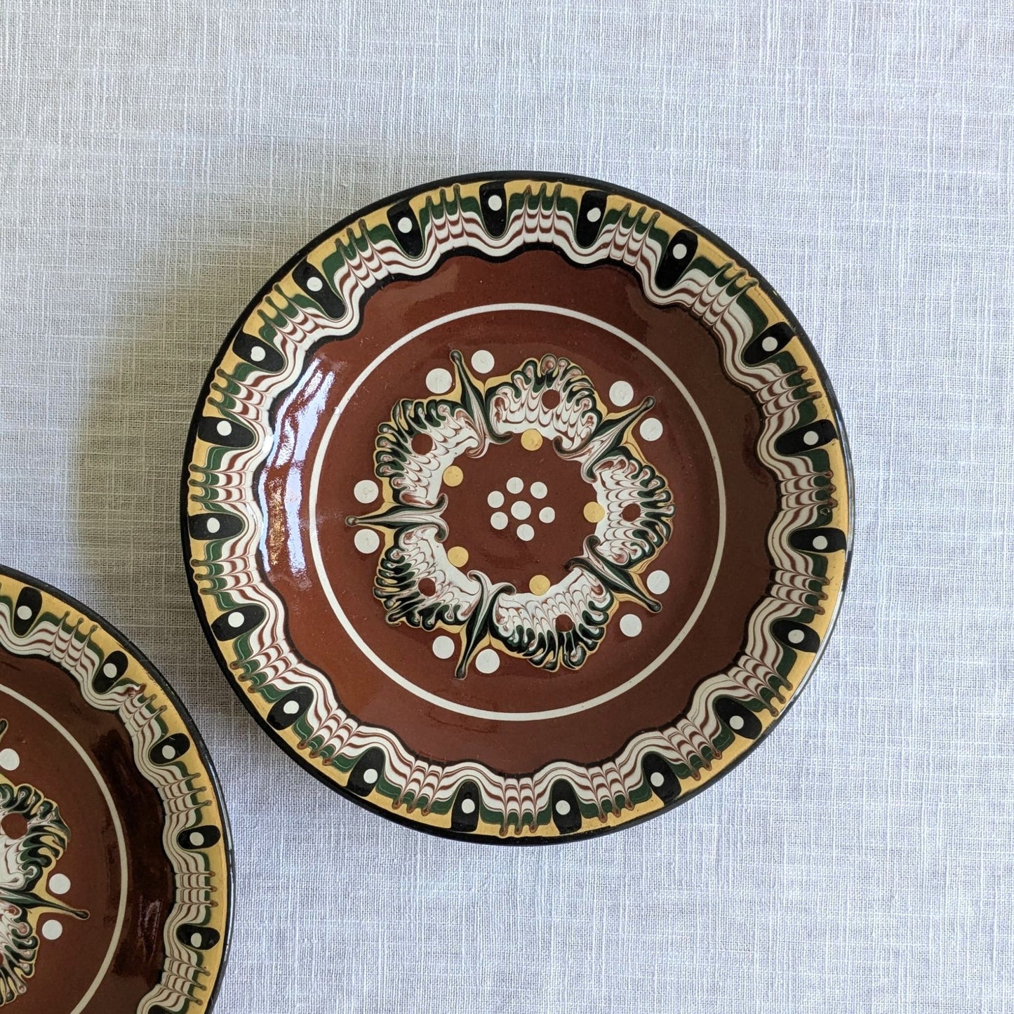 Troyan Pottery Plate Duo