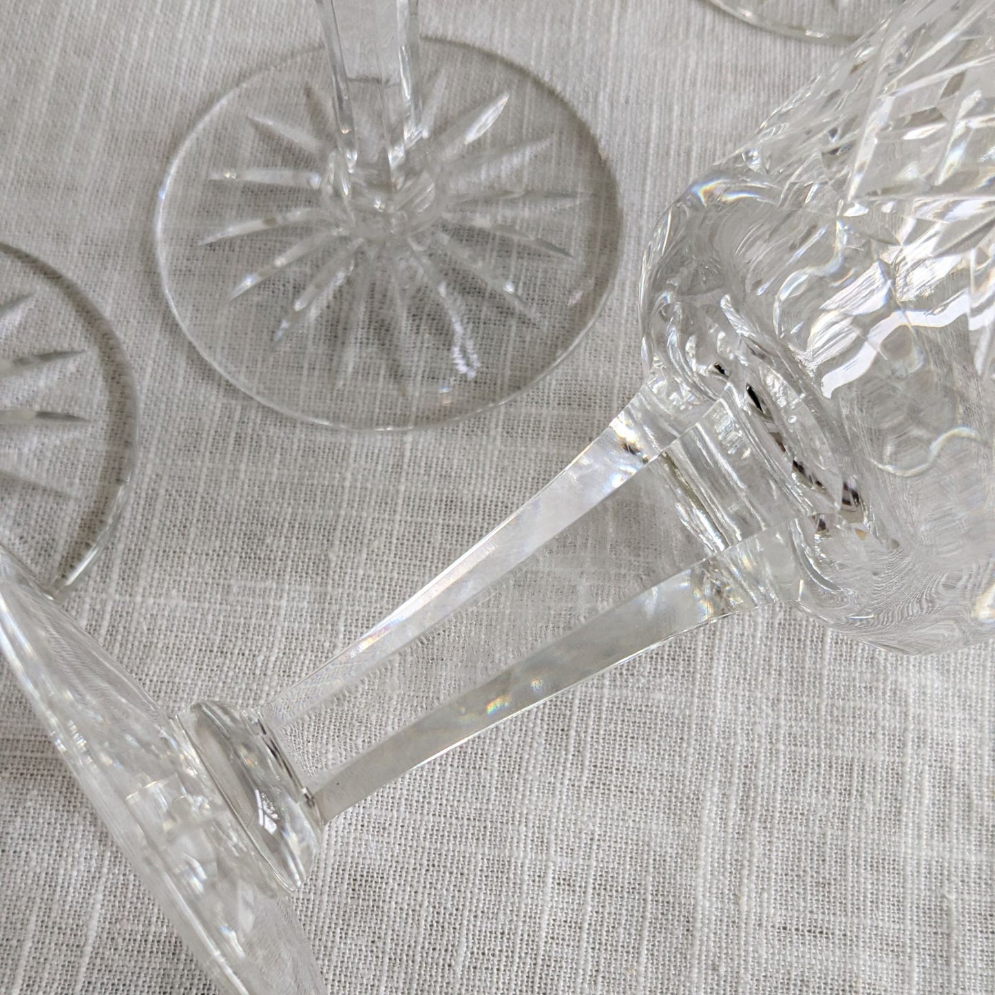 Set of 4 Crystal Wine Goblets