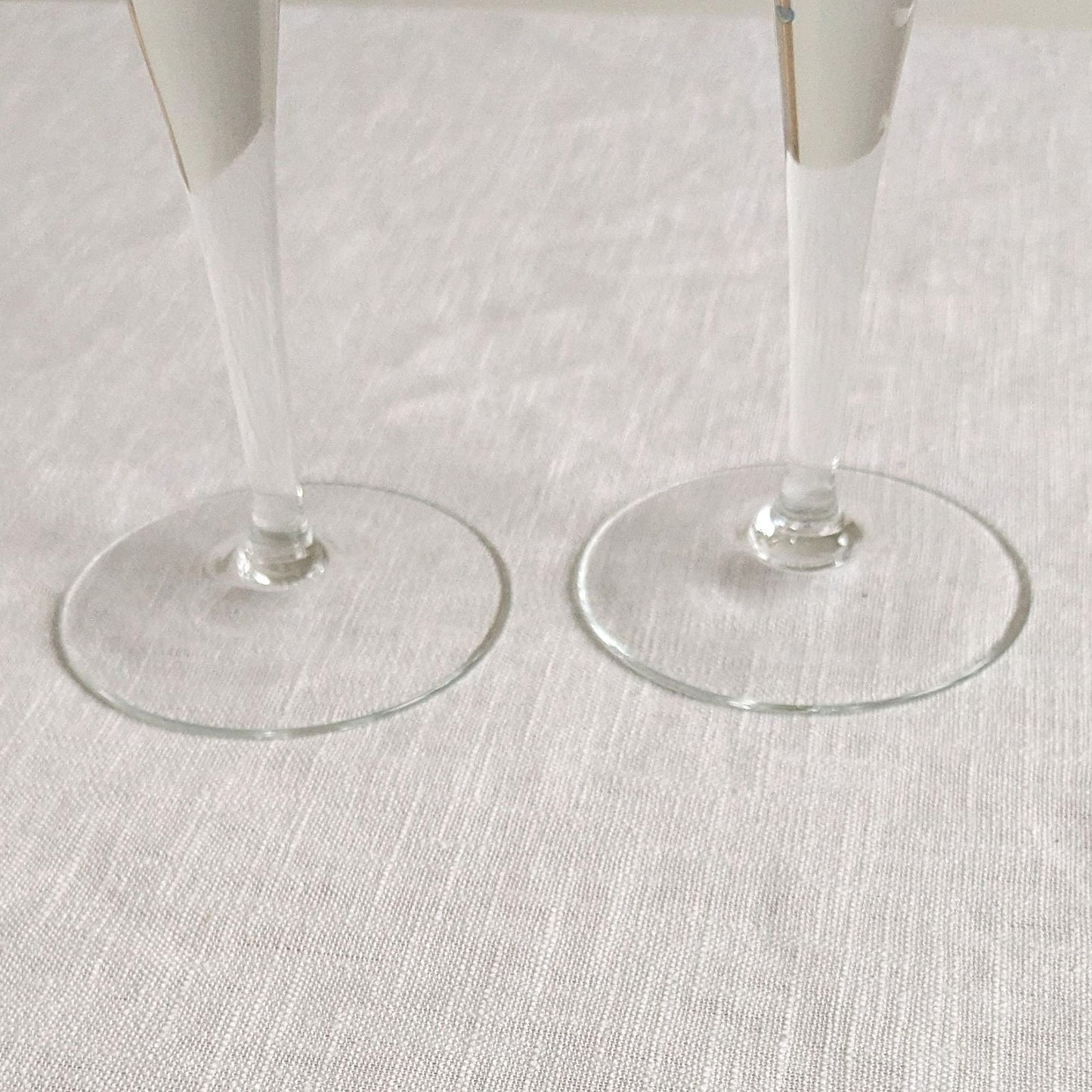 Etched Hock Wine Glasses