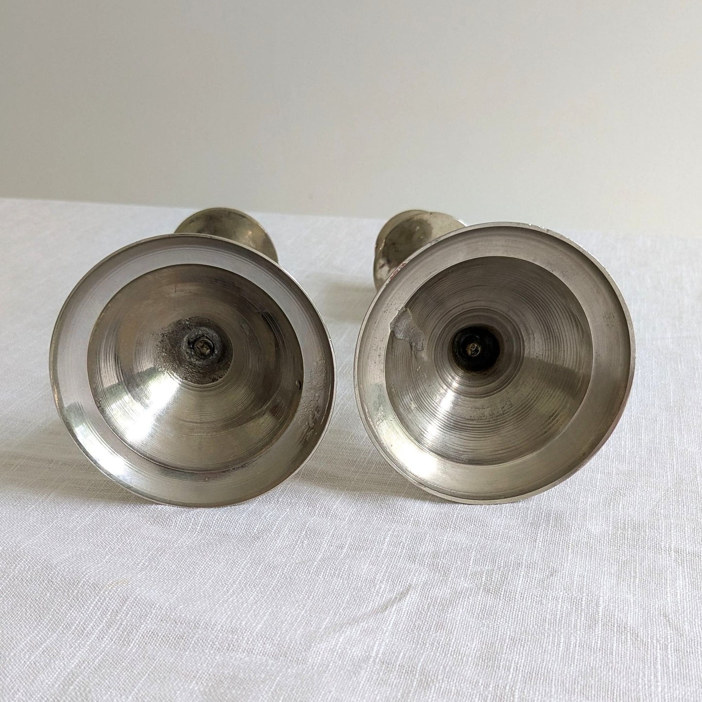 Metal Barley Twist Candlesticks