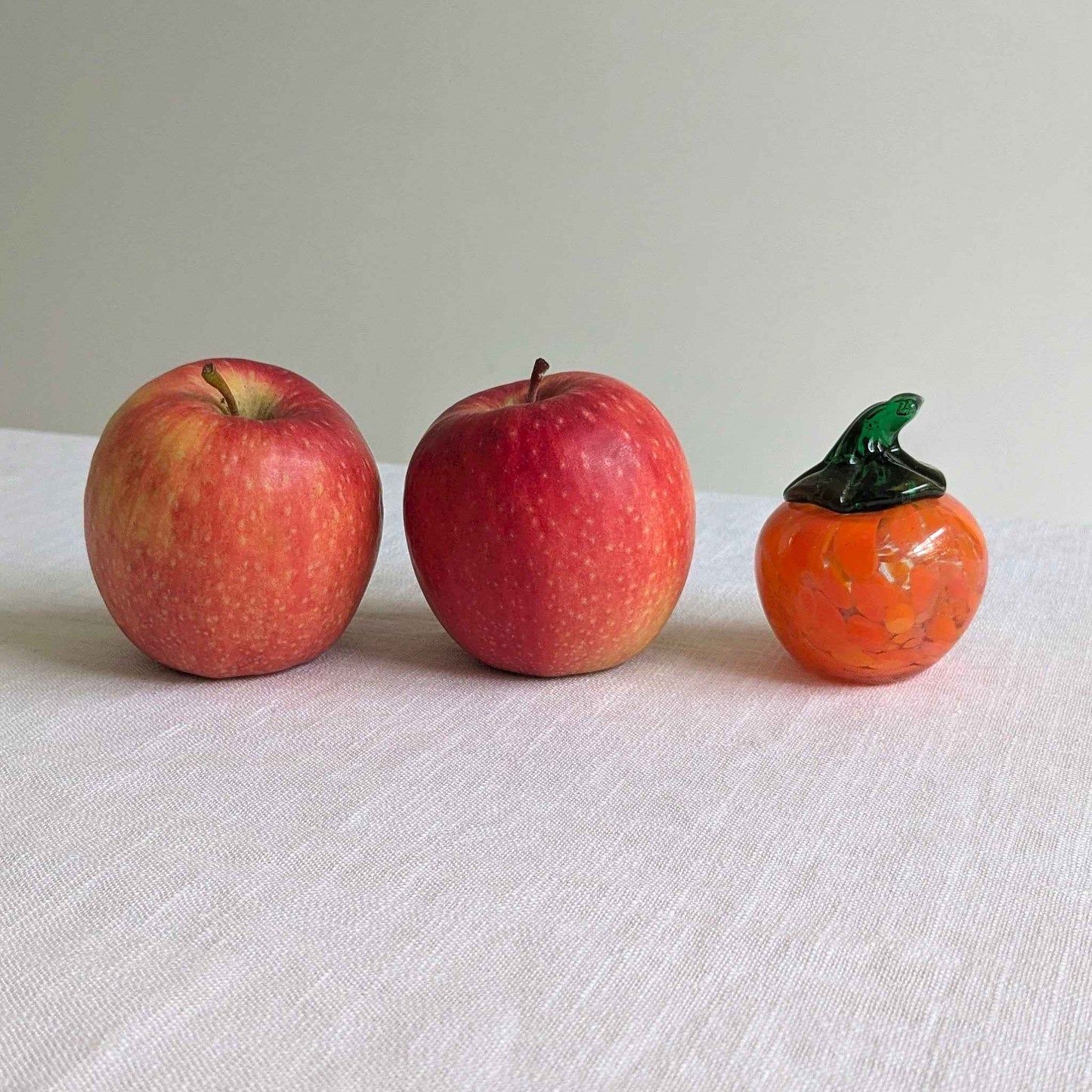 Mid Century Glass Pumpkin
