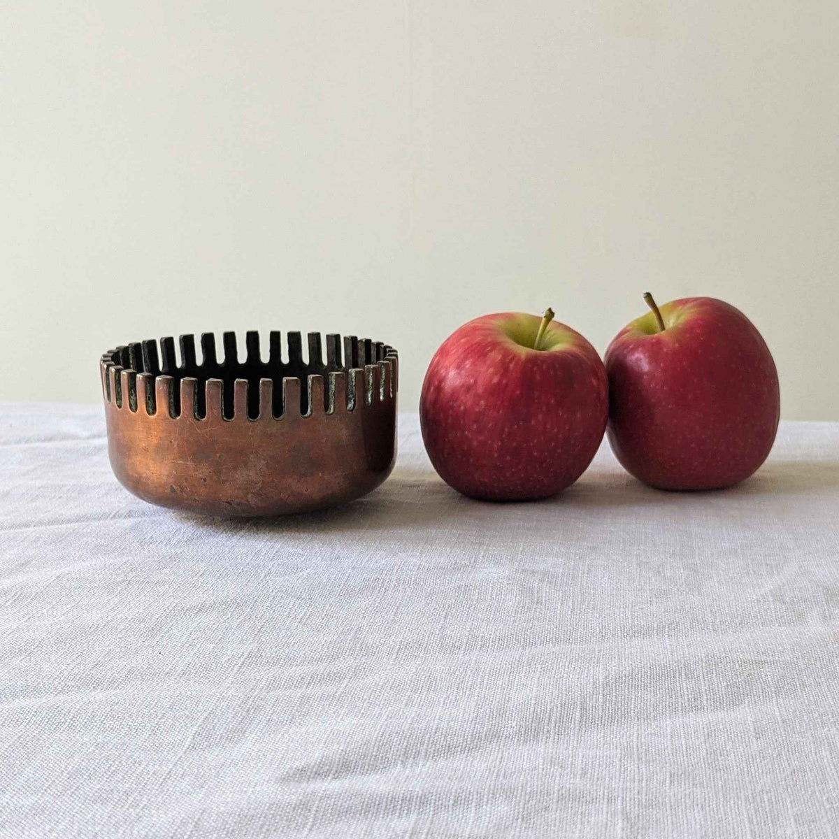 Ridged Copper Bowl