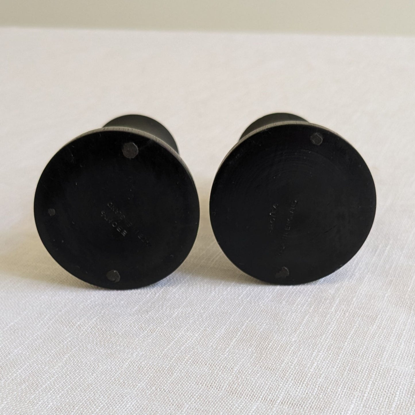 English Ebony Candlesticks