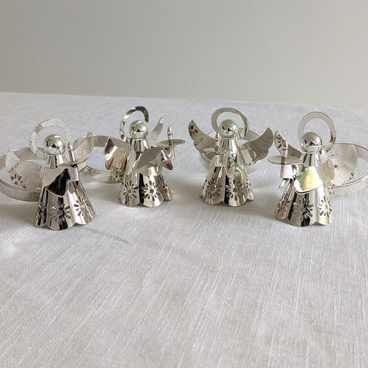 Silver Angel Napkin Rings