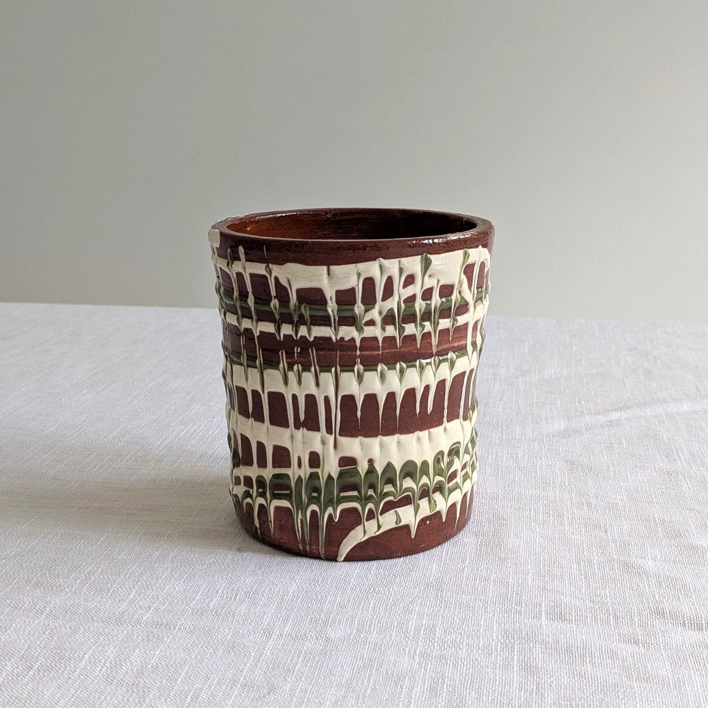 1960s Combed Design Jar