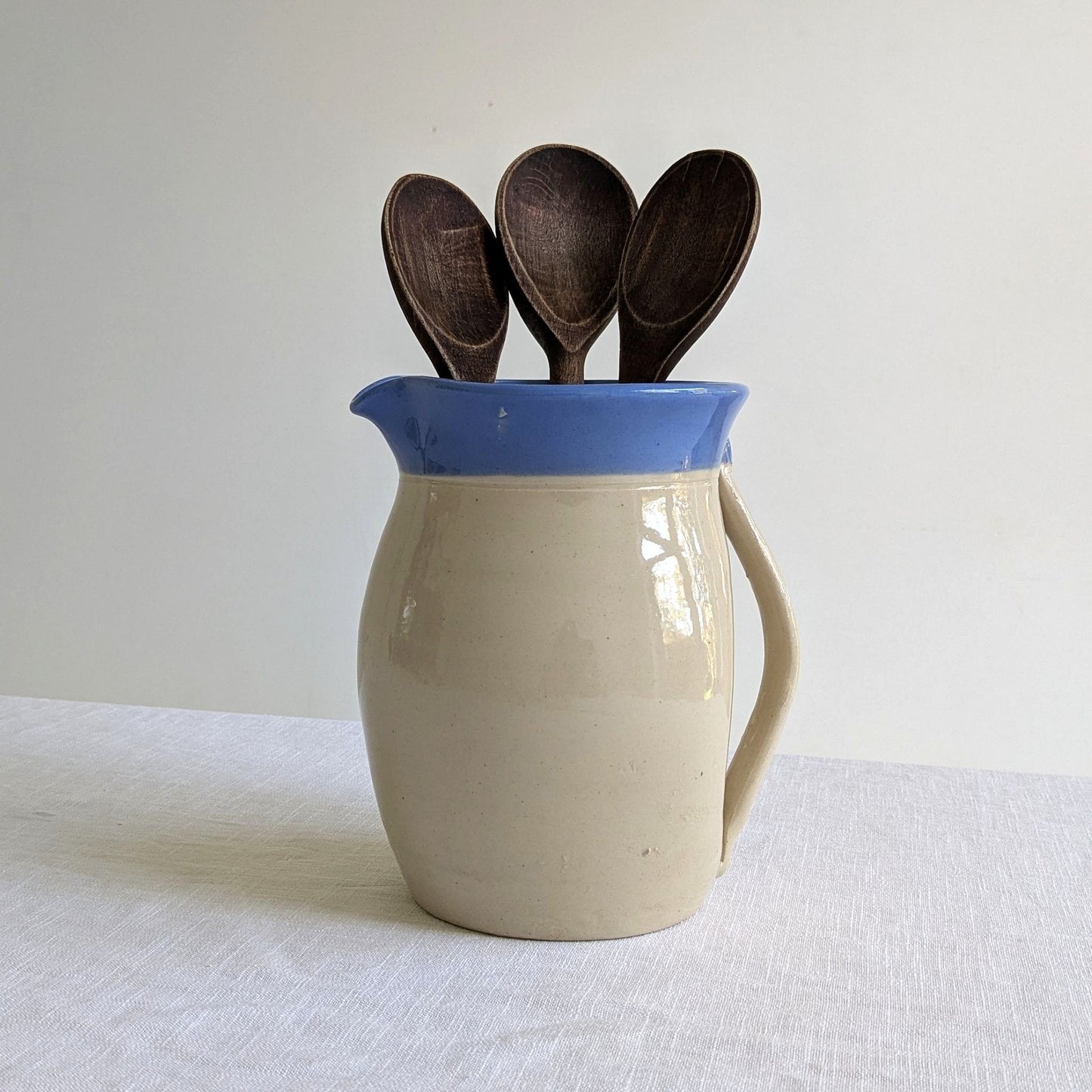 Stoneware Blue Top Pitcher