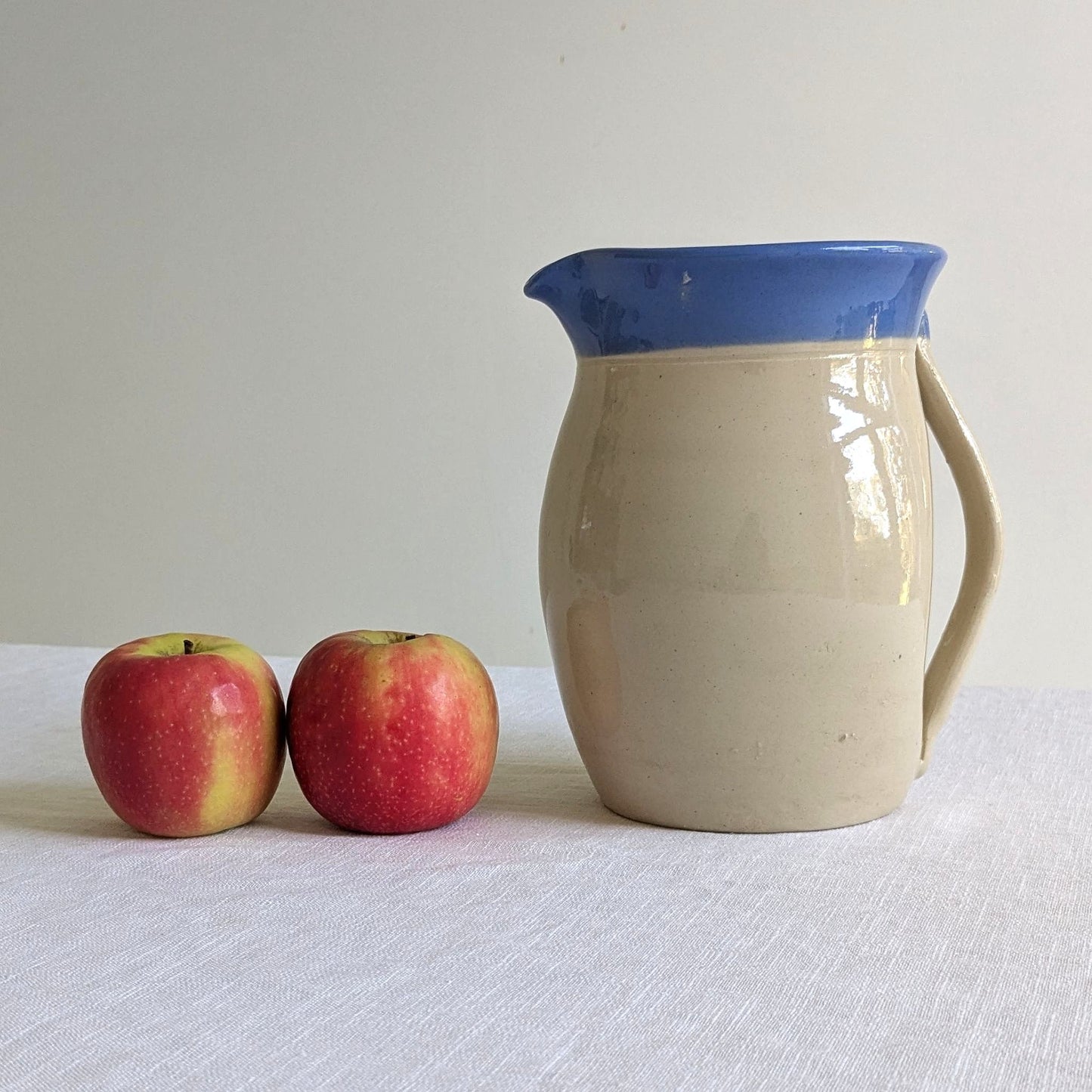 Stoneware Blue Top Pitcher