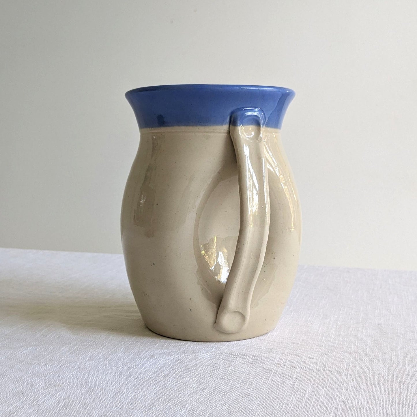 Stoneware Blue Top Pitcher