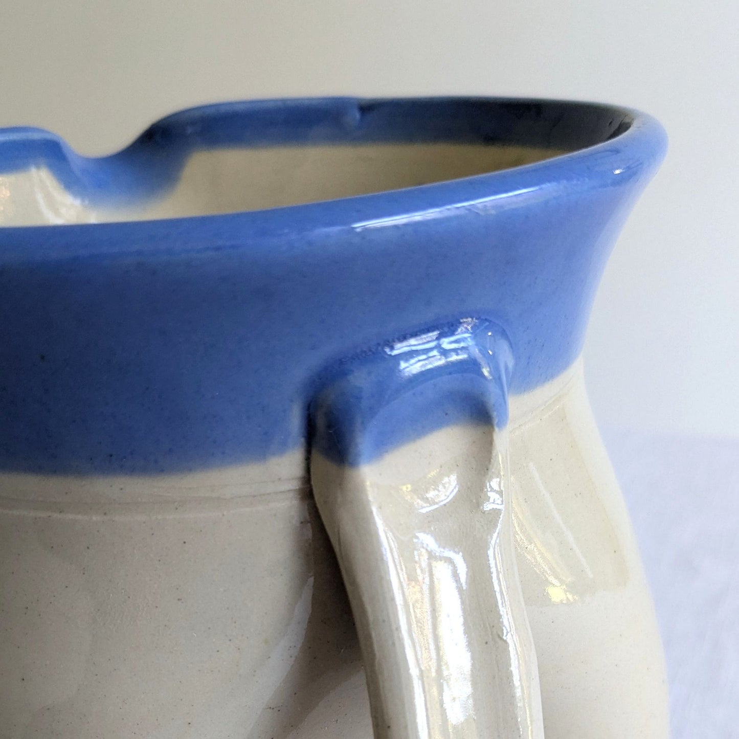 Stoneware Blue Top Pitcher
