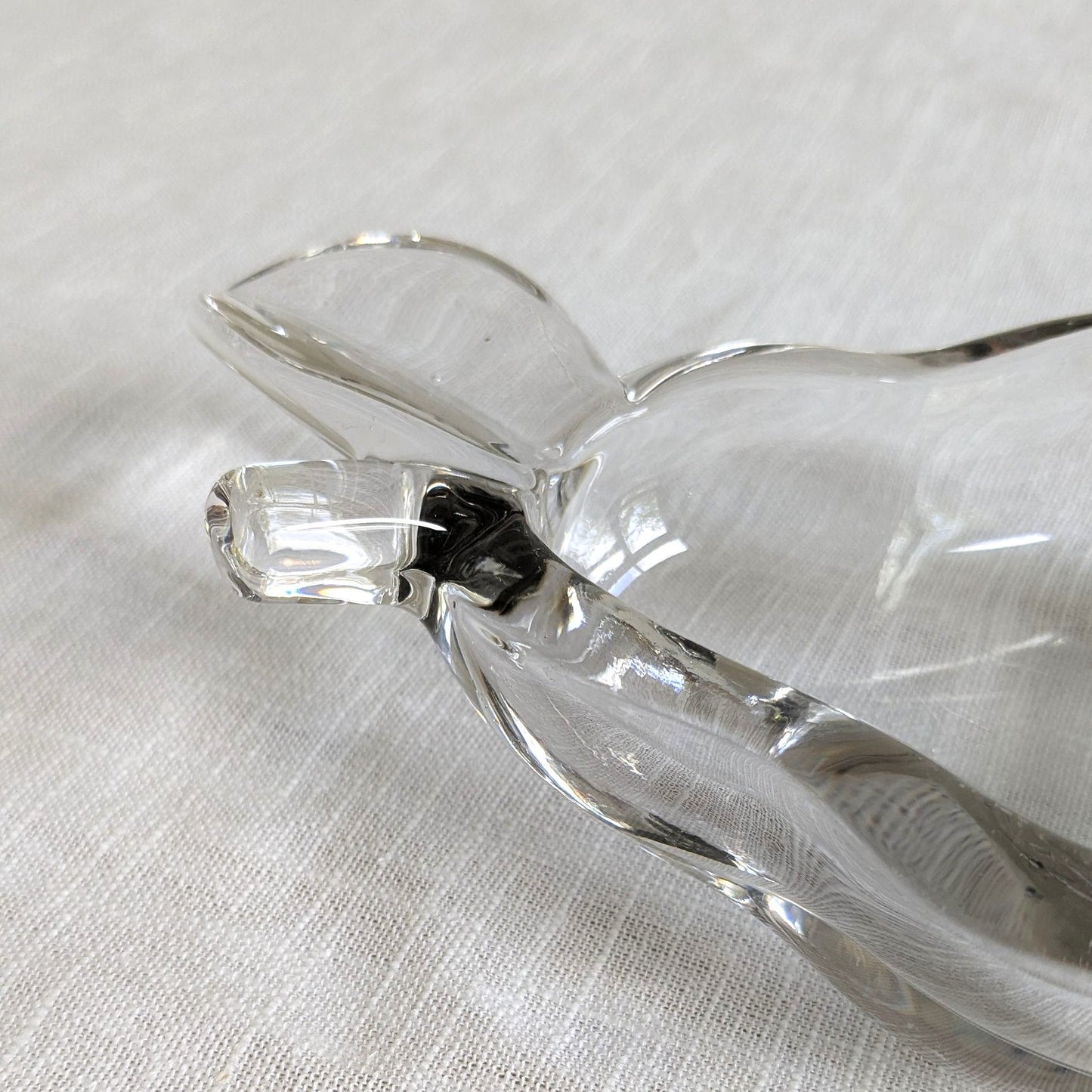 French Crystal Pear Dish