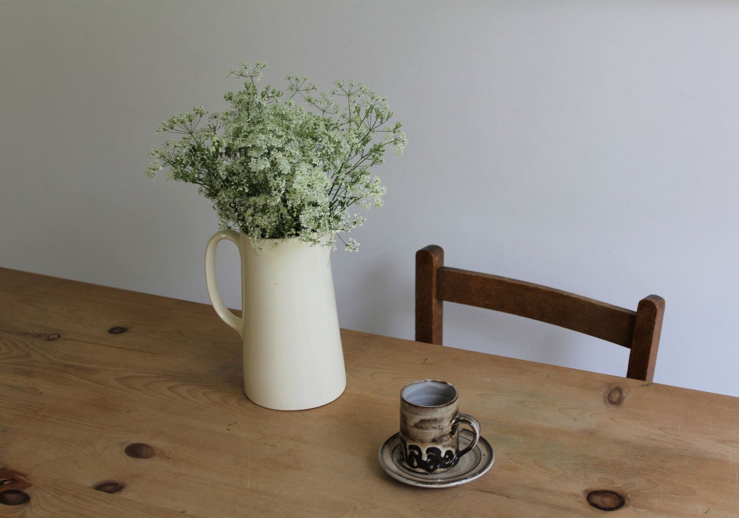 Tall Creamware Jug