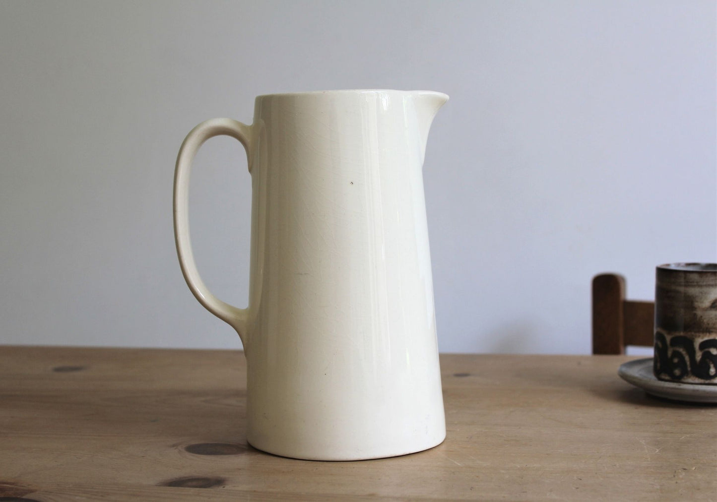 Tall Creamware Jug