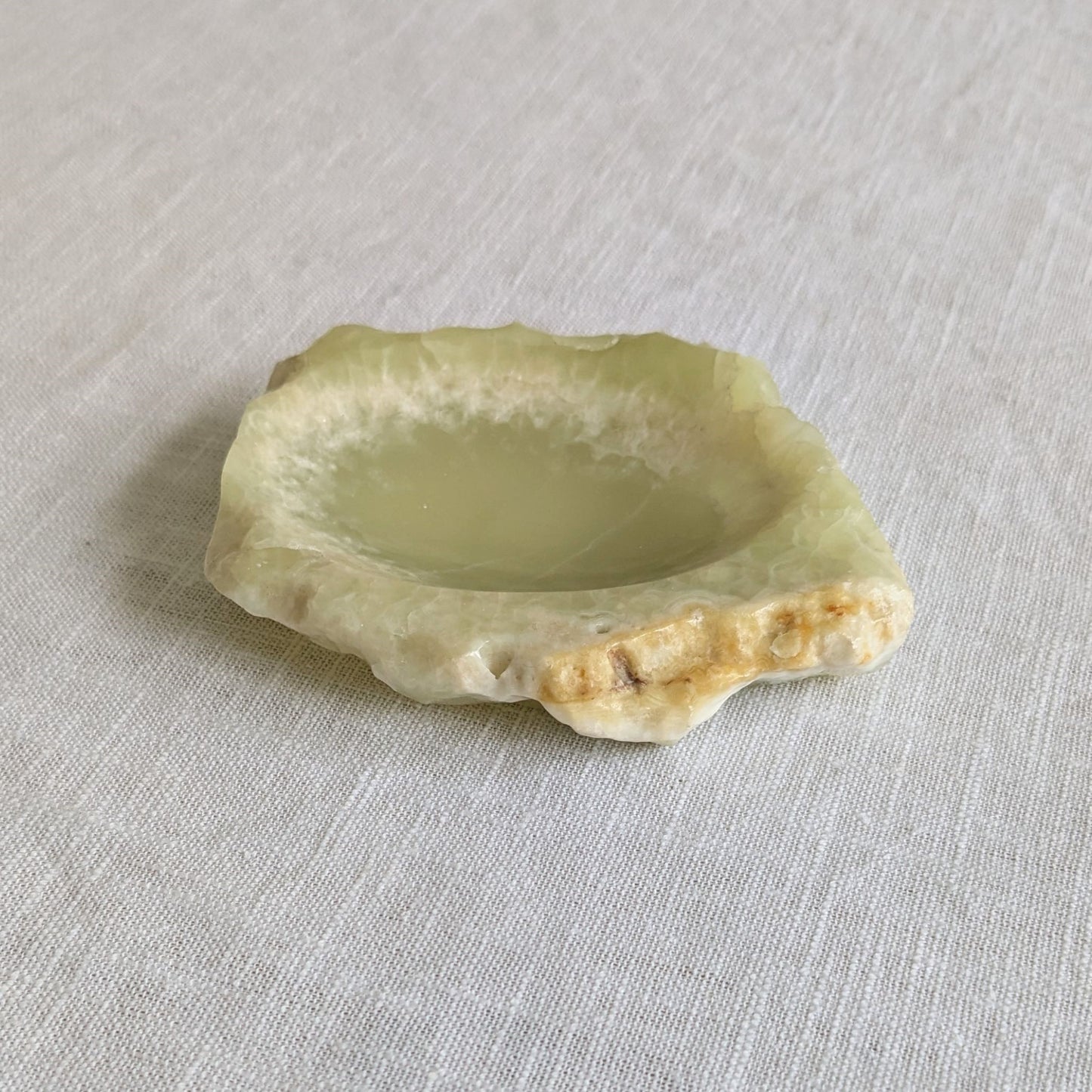 Raw Edge Alabaster Dish