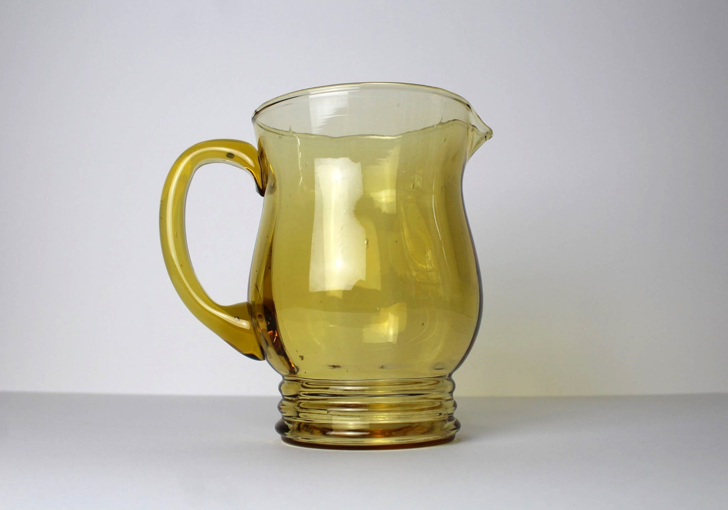 Amber Glass Pitcher