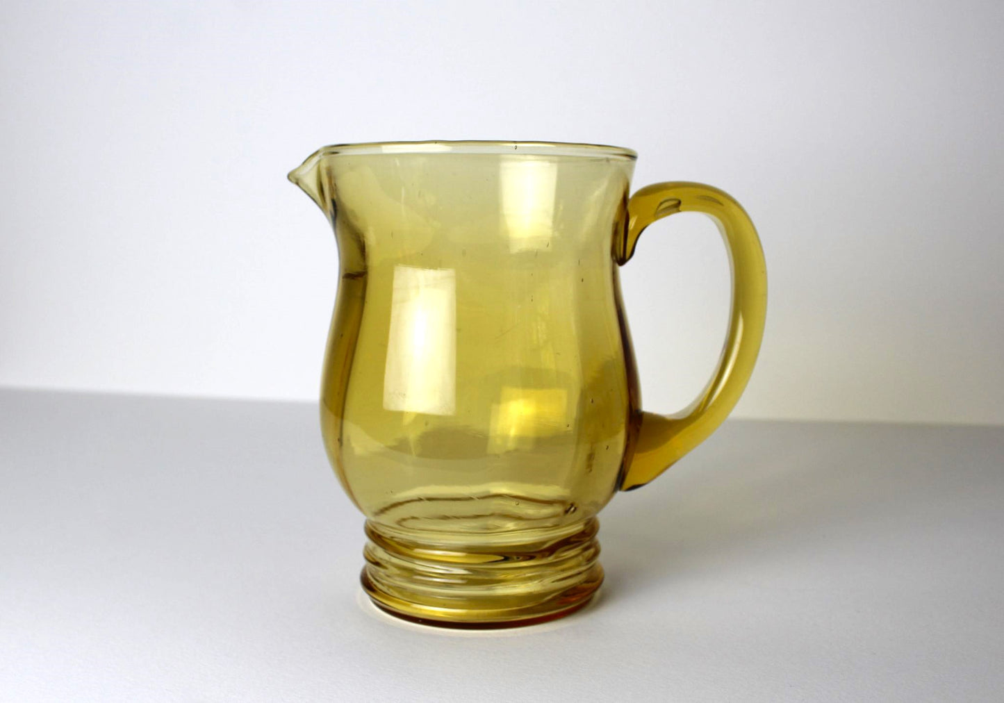 Amber Glass Pitcher