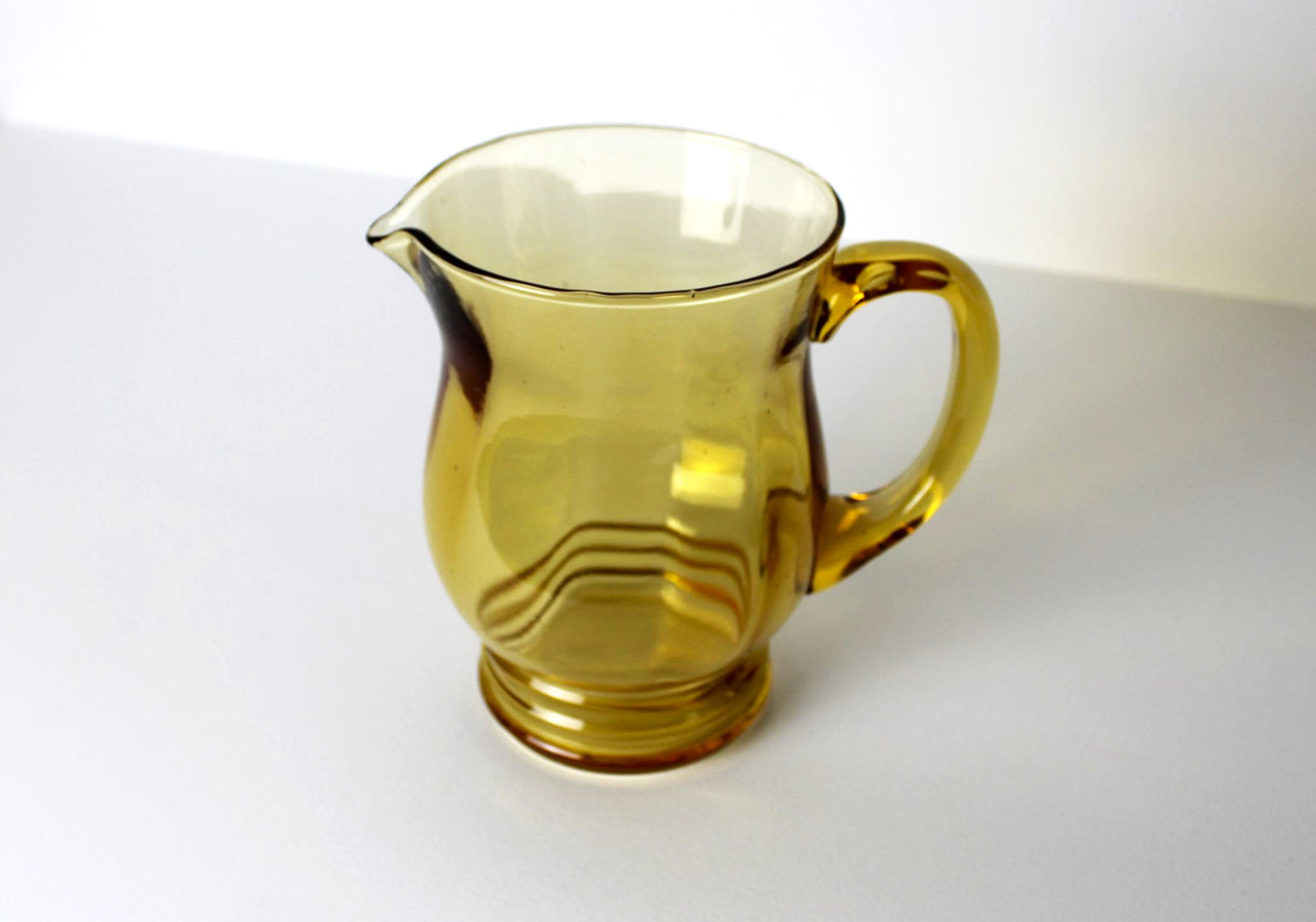 Amber Glass Pitcher